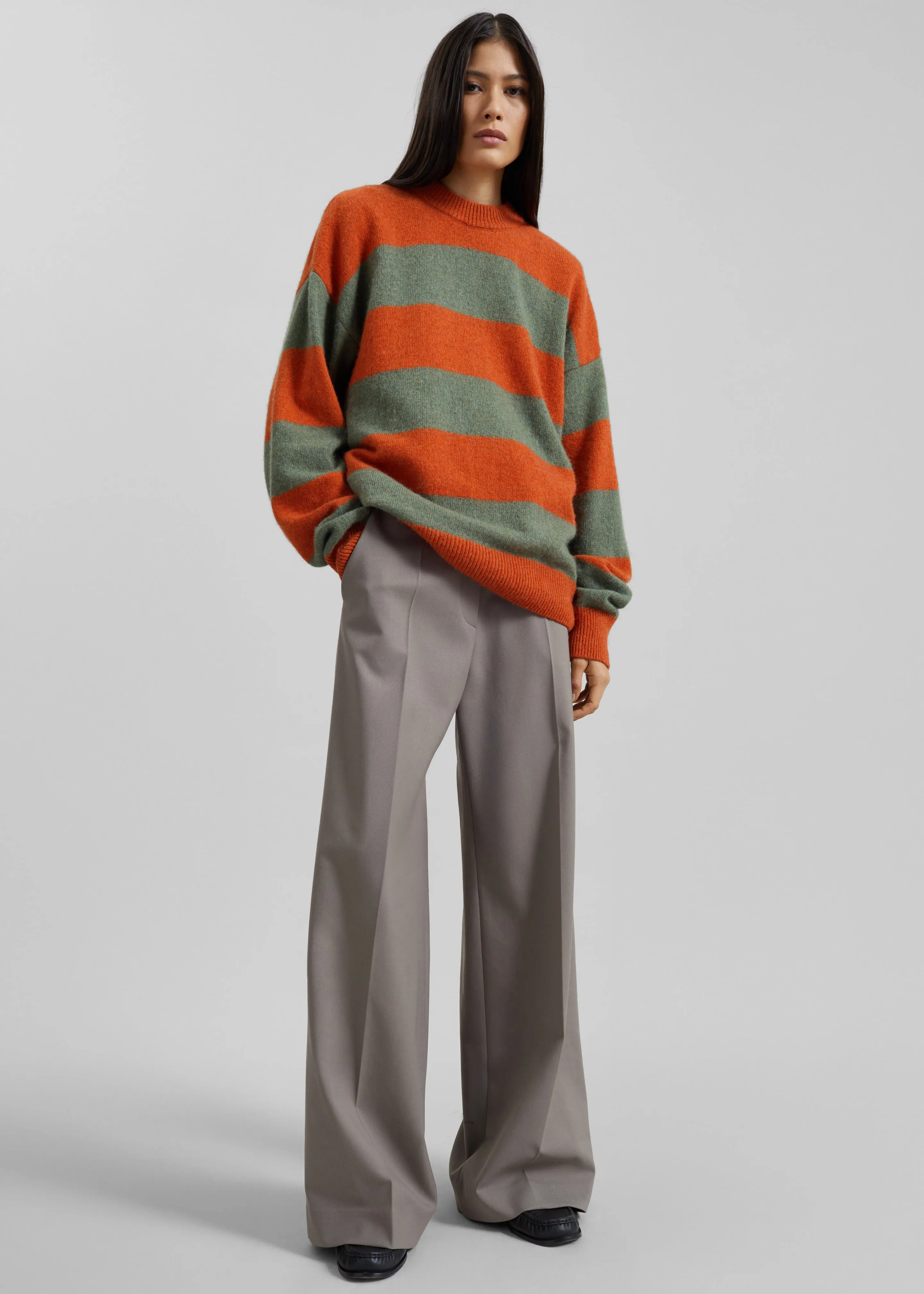 Amish Supplies Crewneck Sweater - Sage/Orange sold by Frankie Shop product image thumbnail 3