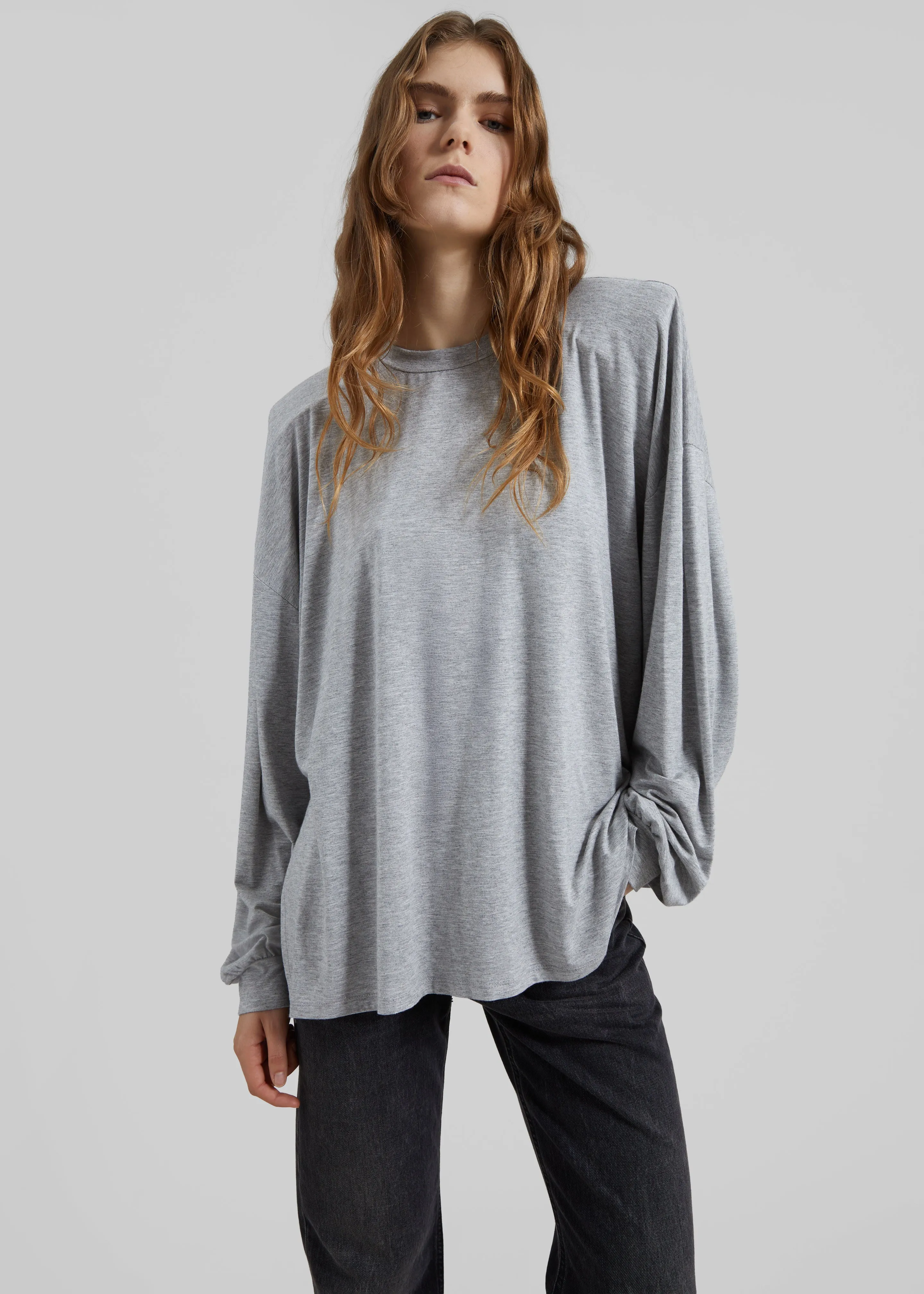 Ravvi Soft Padded Top - Grey sold by Frankie Shop