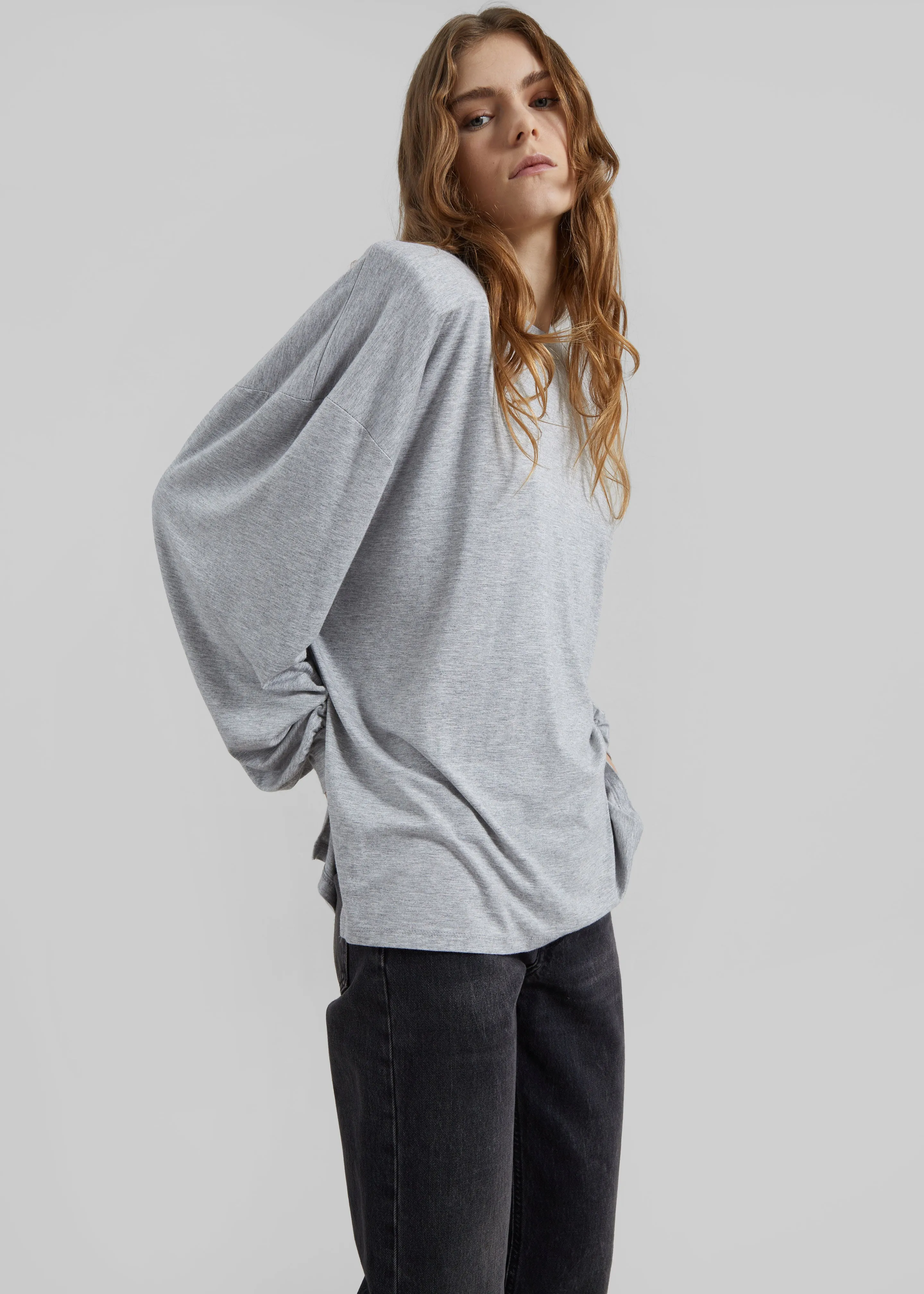 Ravvi Soft Padded Top - Grey sold by Frankie Shop product image thumbnail 3