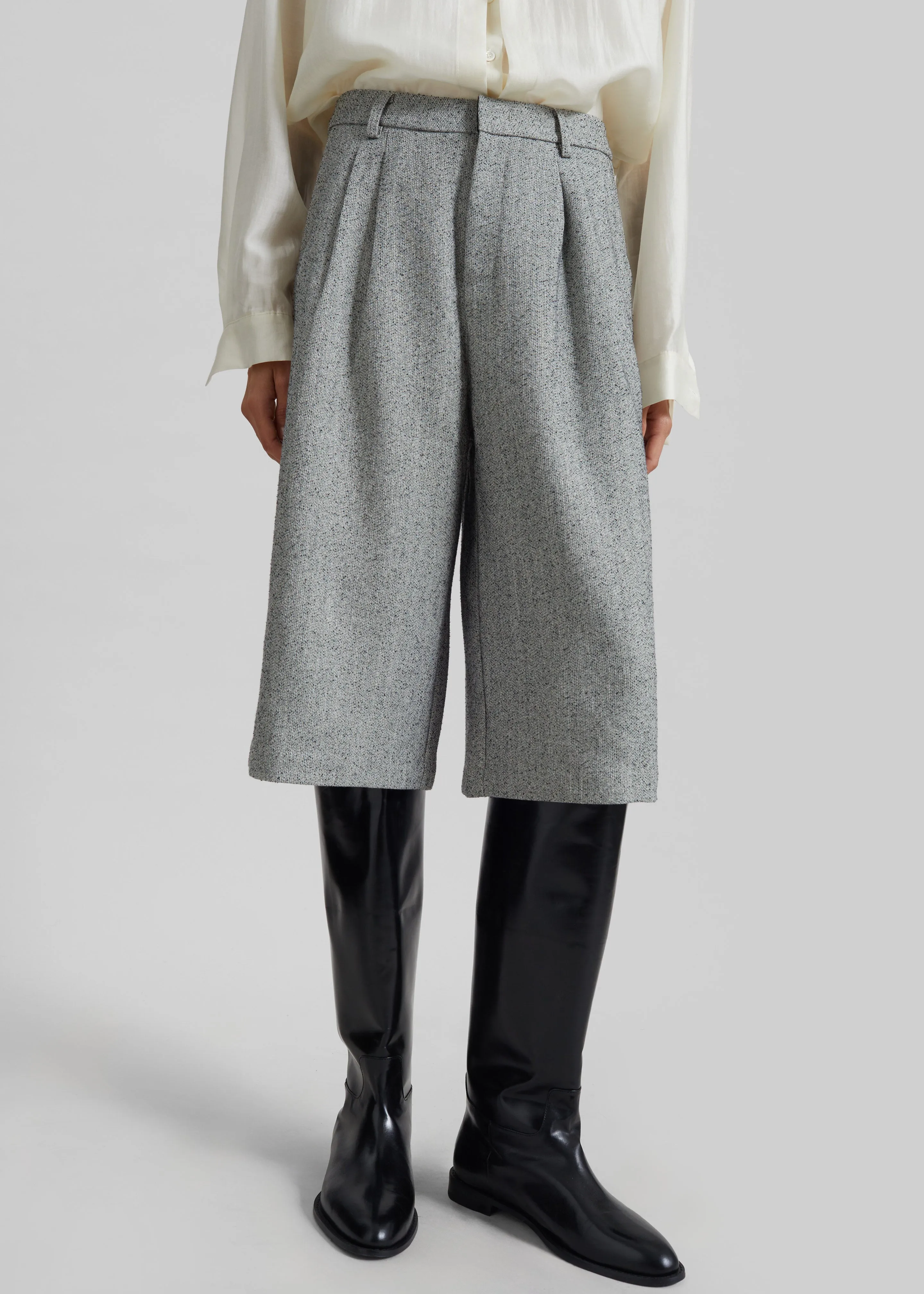 Dunley Bermuda Shorts - Grey Melange sold by Frankie Shop product image thumbnail 5