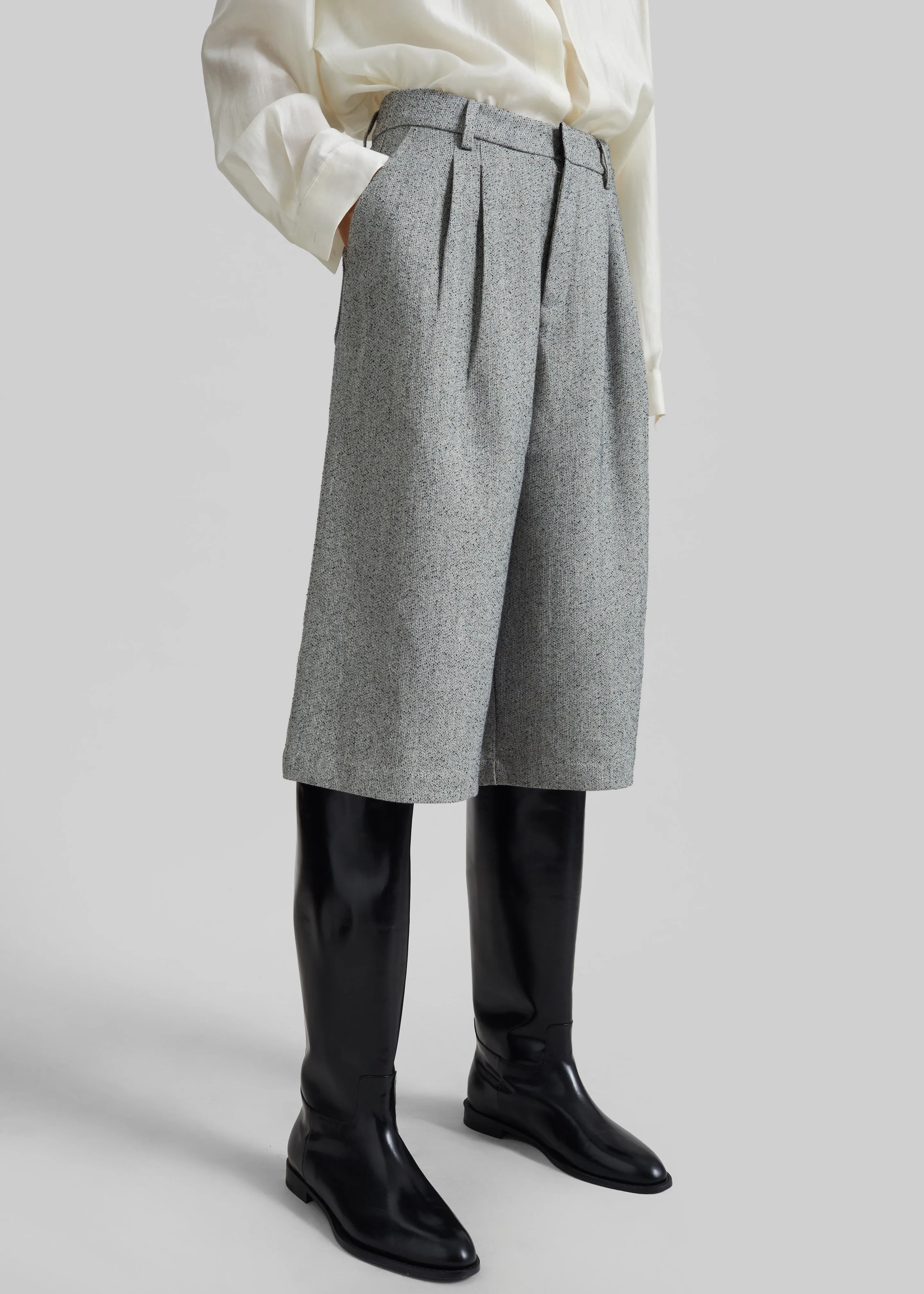 Dunley Bermuda Shorts - Grey Melange sold by Frankie Shop product image thumbnail 2