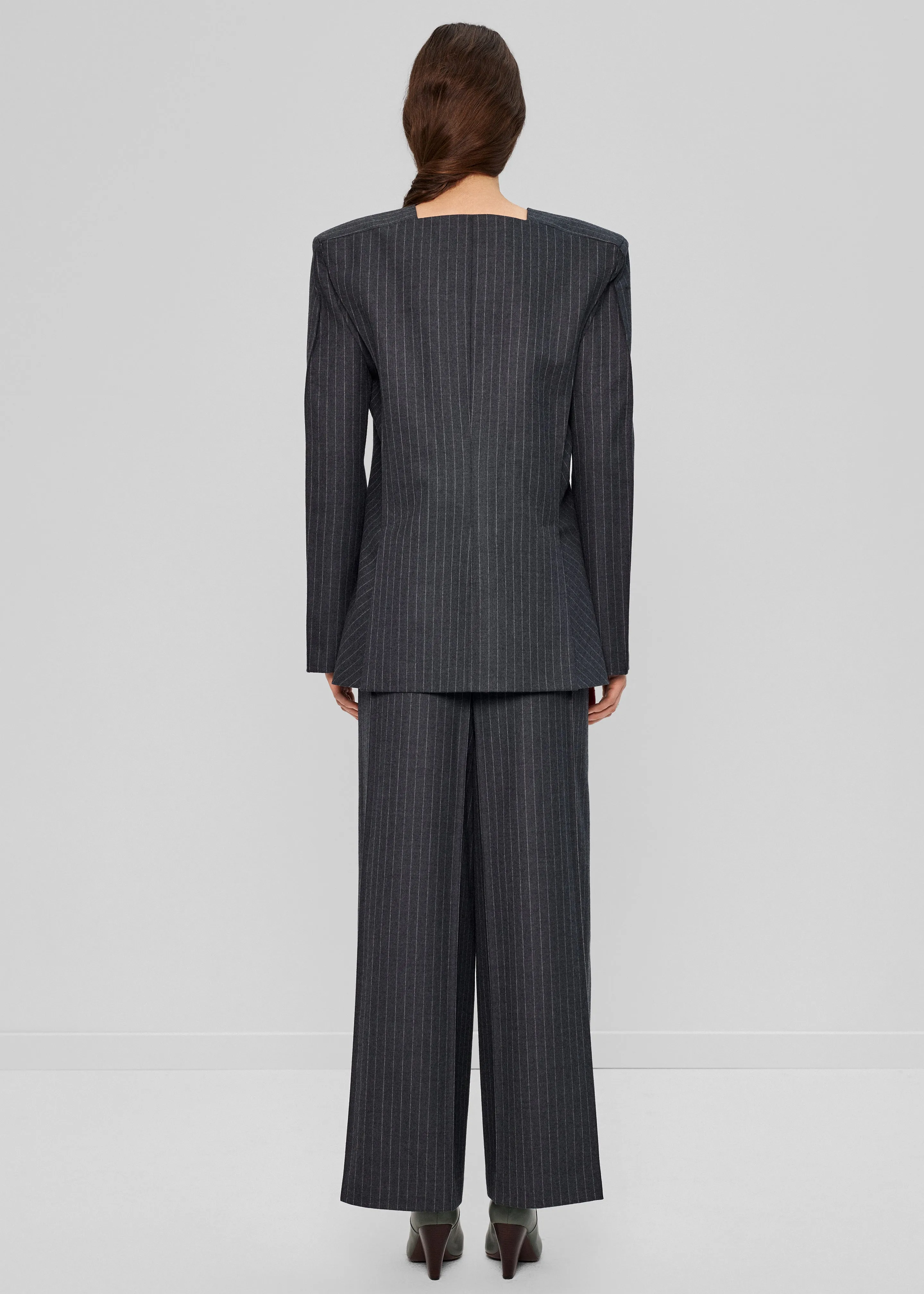 Bevza Belted Square Culottes - Dark Grey sold by Frankie Shop product image thumbnail 3