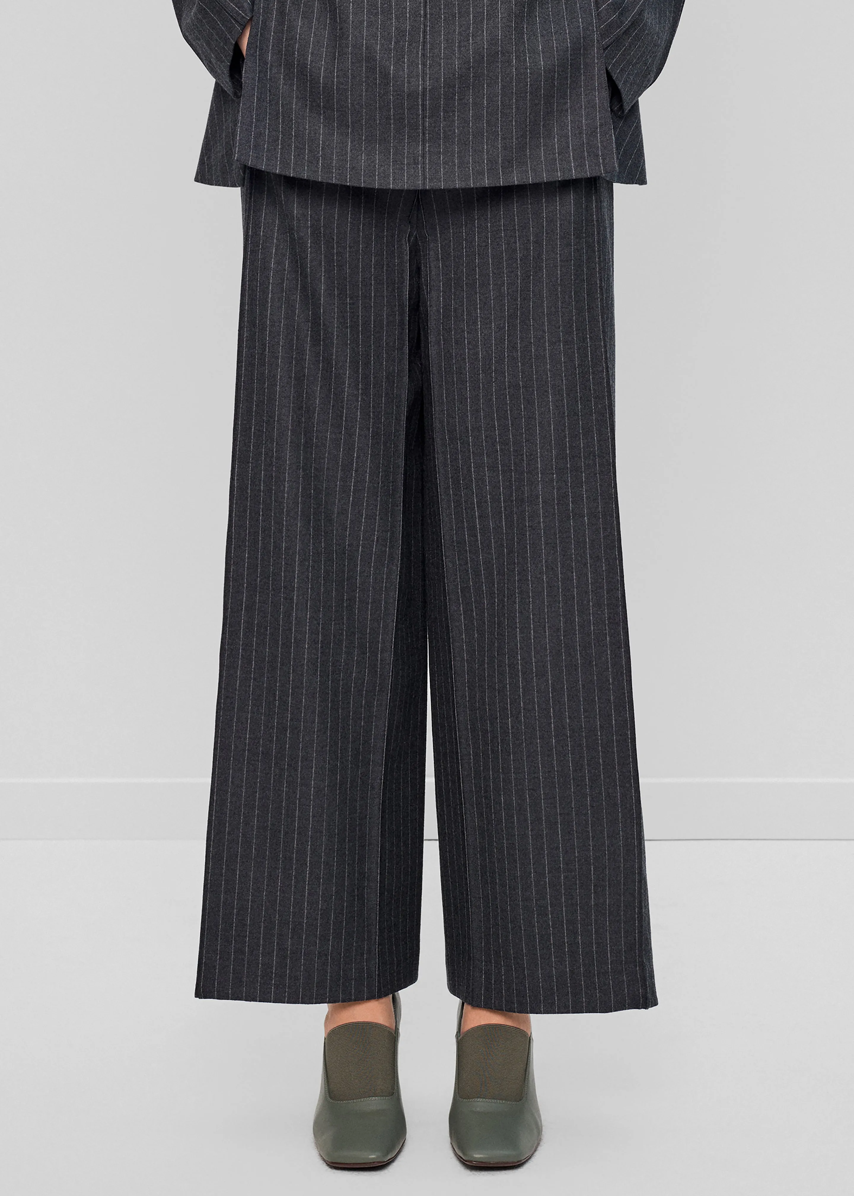 Bevza Belted Square Culottes - Dark Grey sold by Frankie Shop product image thumbnail 2
