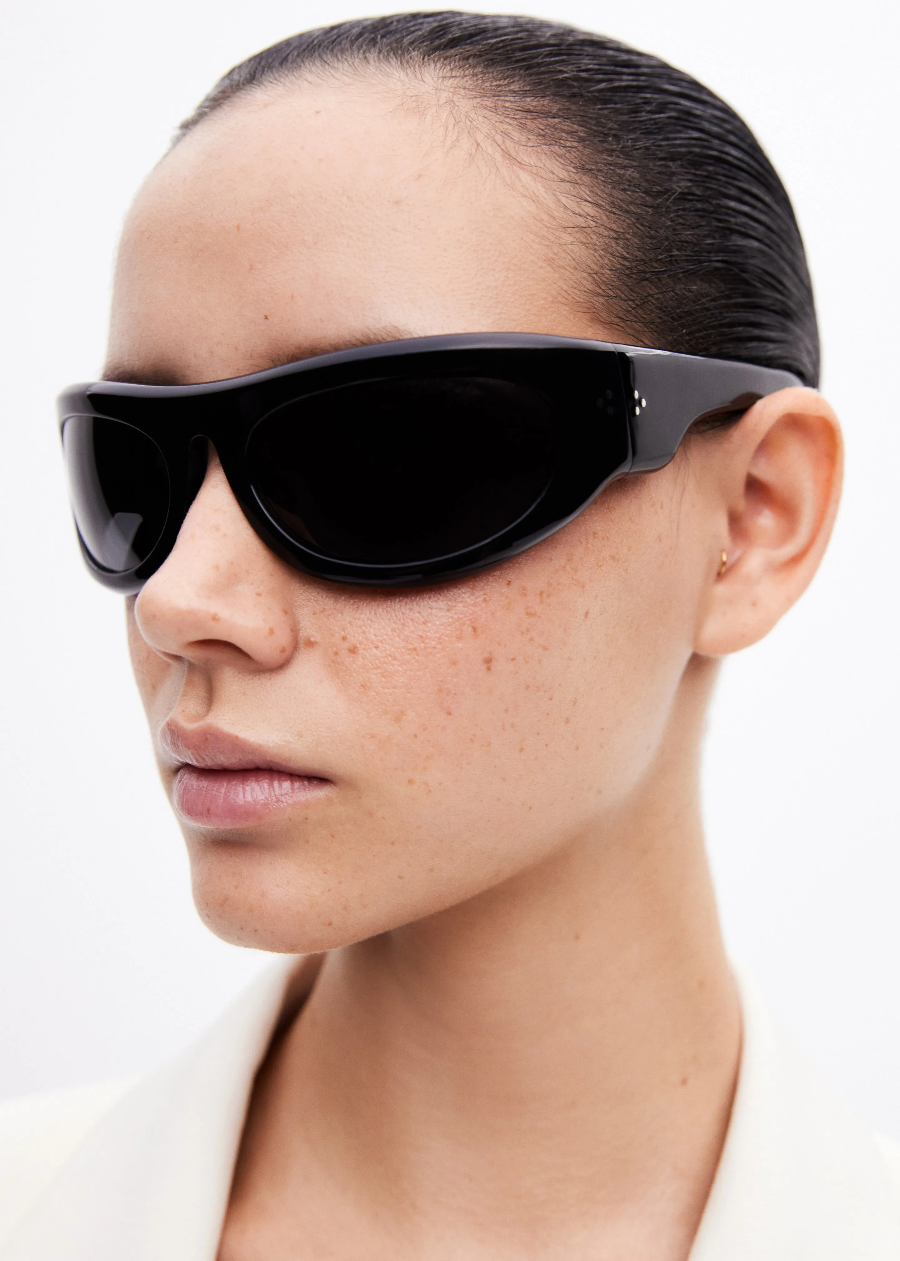 Port Tanger Safaa Sunglasses - Black Acetate/Black Lens sold by Frankie Shop product image thumbnail 5