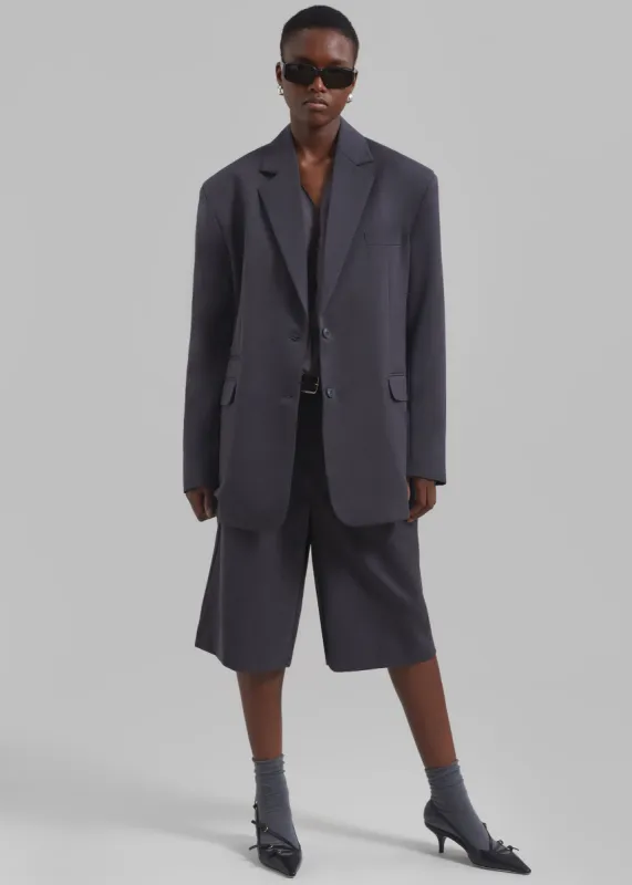 Wilma Blazer - Charcoal sold by Frankie Shop