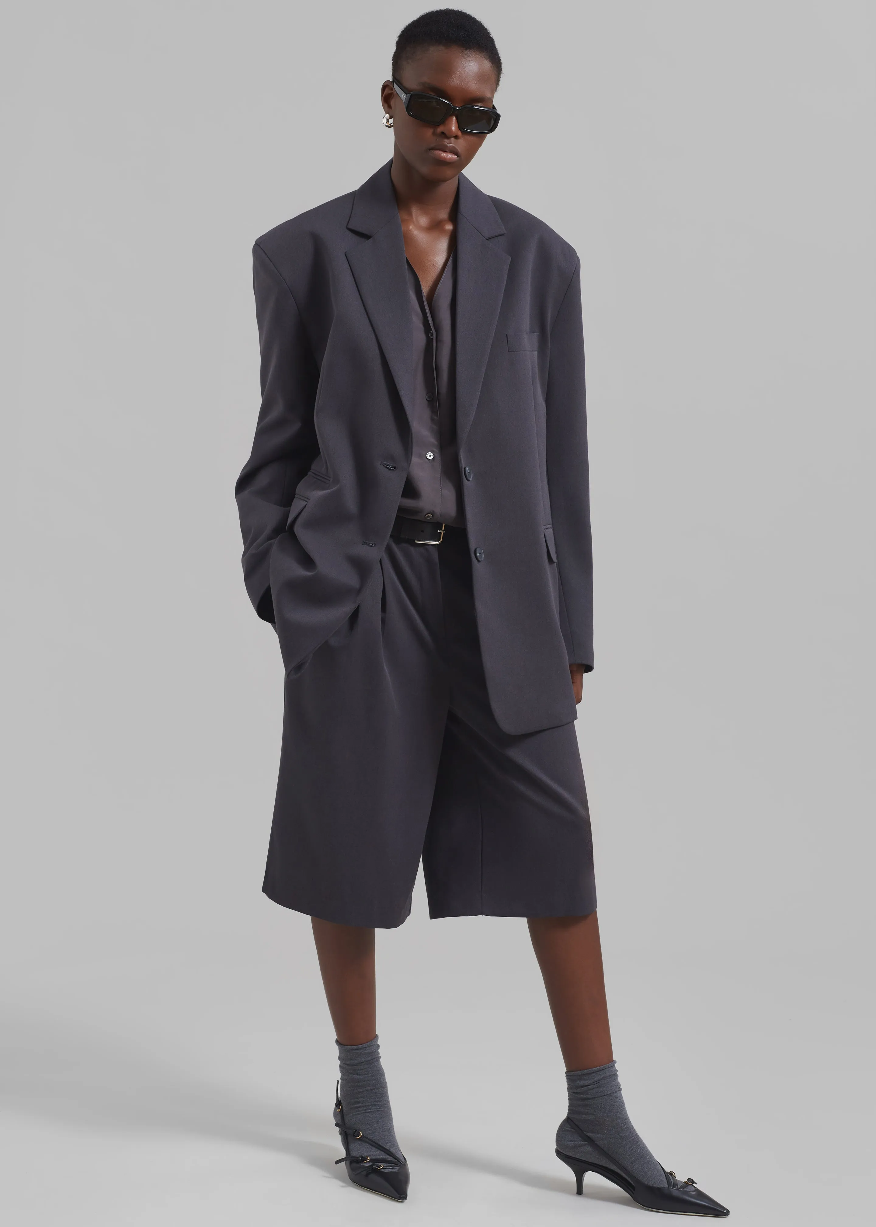 Wilma Blazer - Charcoal sold by Frankie Shop product image thumbnail 5