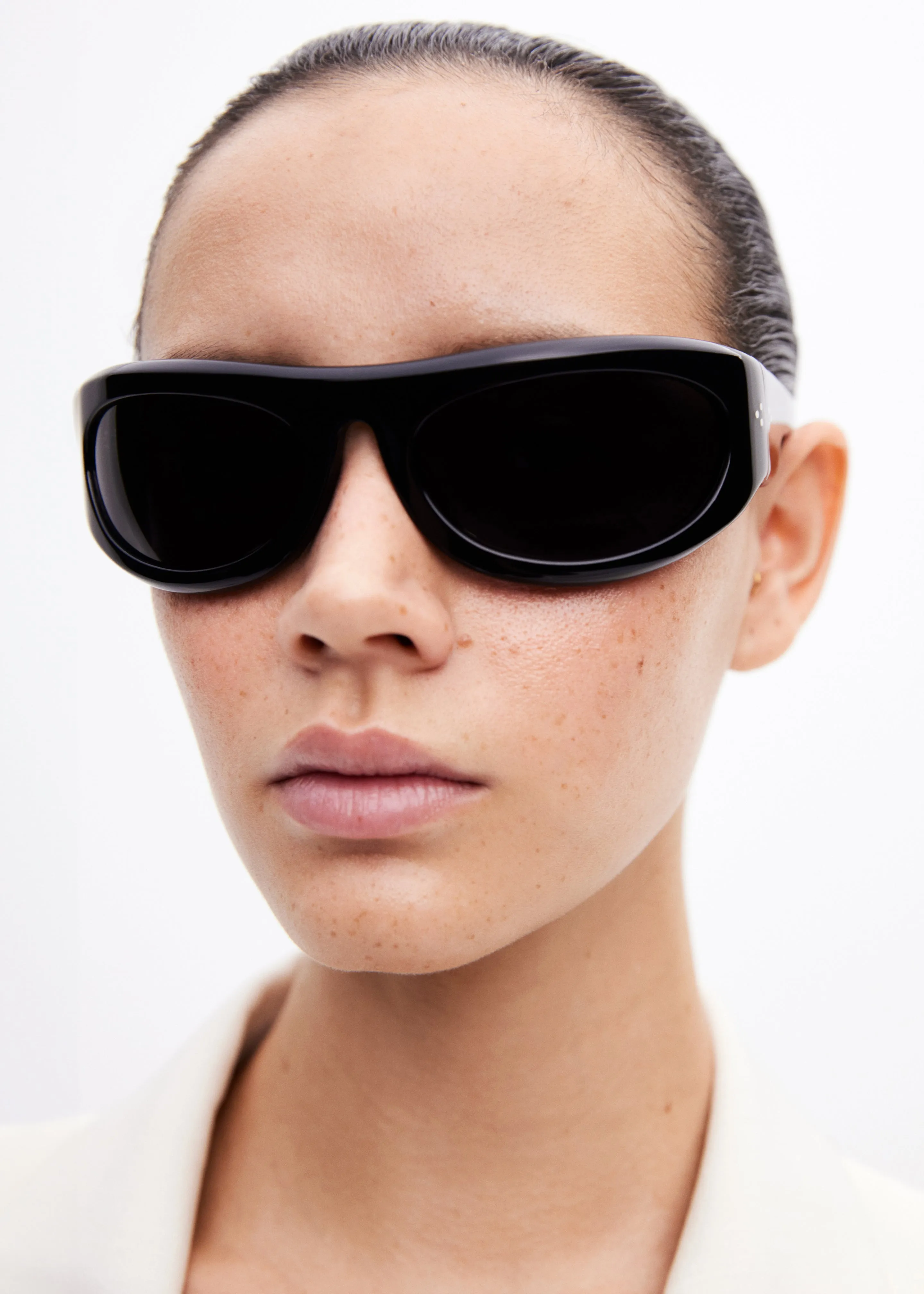Port Tanger Safaa Sunglasses - Black Acetate/Black Lens sold by Frankie Shop product image thumbnail 2