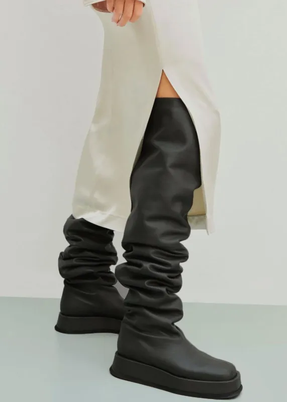 GIA x RHW Rosie 10 Tall Boots - Black sold by Frankie Shop