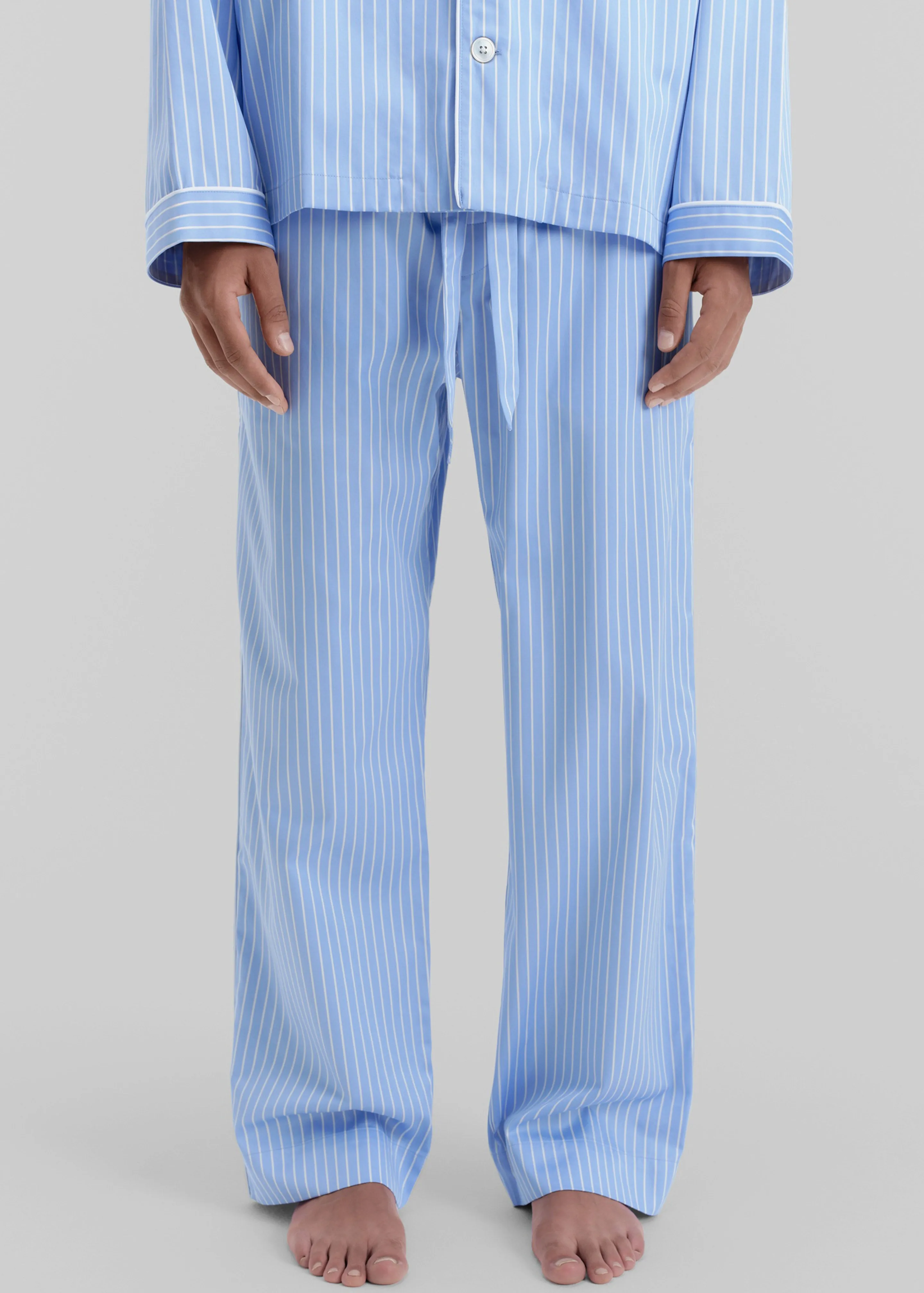 Tekla Sateen Pyjama Pants - Polo Stripes sold by Frankie Shop product image thumbnail 5