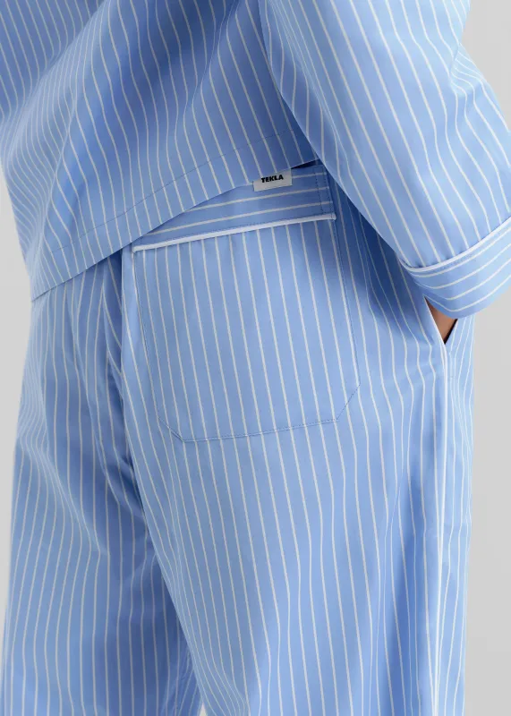 Tekla Sateen Pyjama Pants - Polo Stripes sold by Frankie Shop
