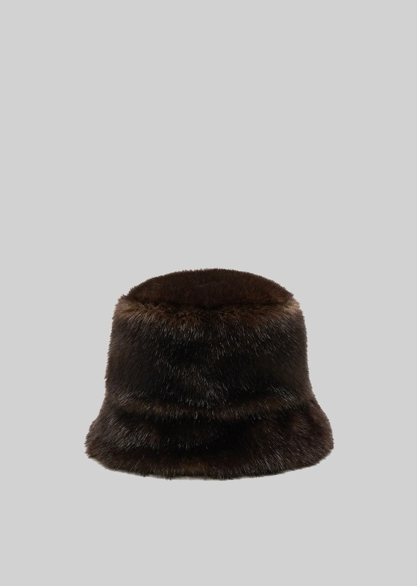 Amomento Fur Bucket Hat - Dark Brown sold by Frankie Shop product image thumbnail 2