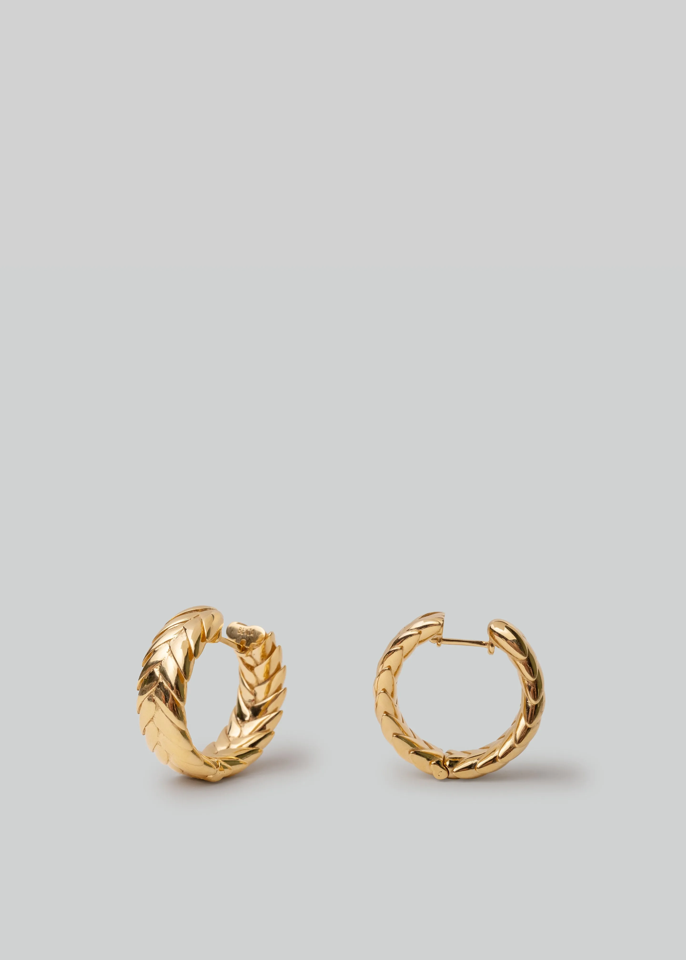 Bevza Spikelet Hoops - Gold sold by Frankie Shop product image thumbnail 2
