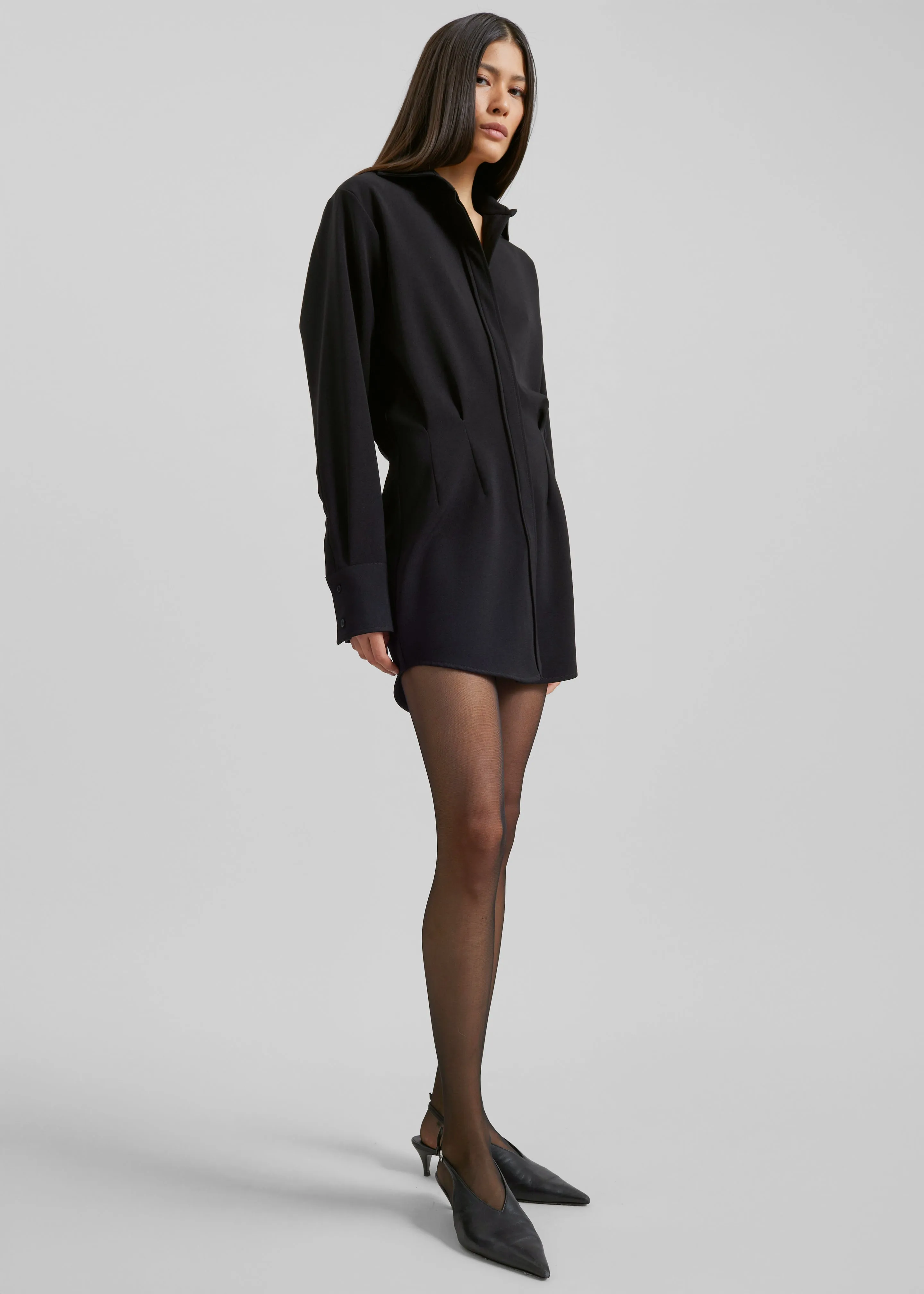 Covert Shirt Dress - Black sold by Frankie Shop product image thumbnail 5