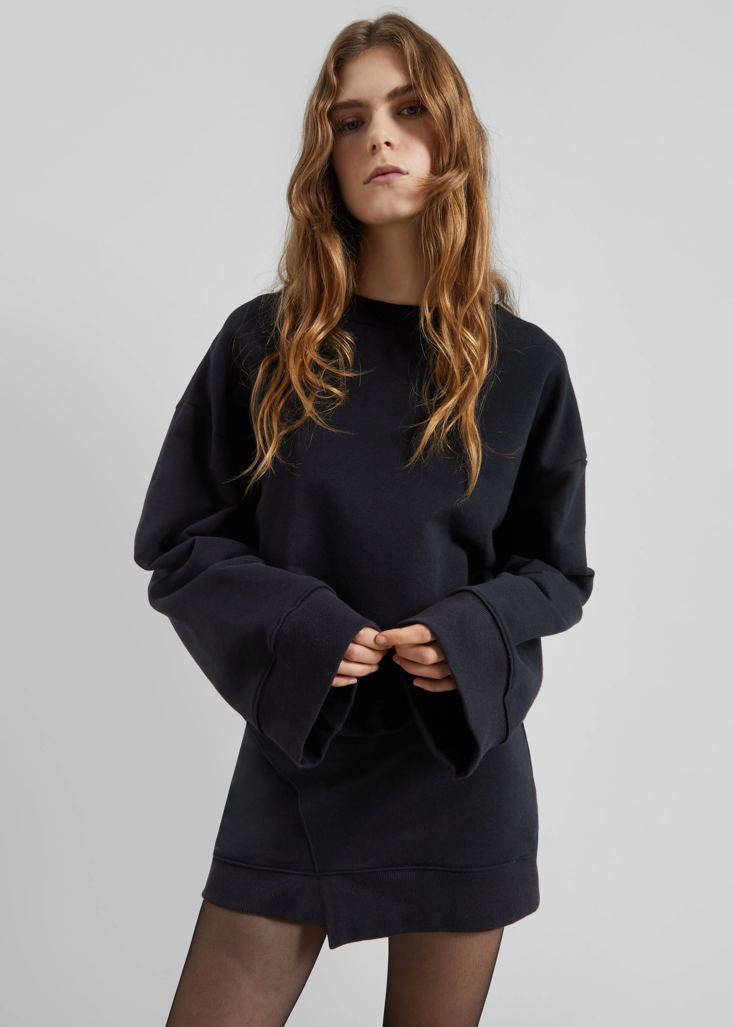 Ambleny Sweatshirt Dress - Black sold by Frankie Shop product image thumbnail 4