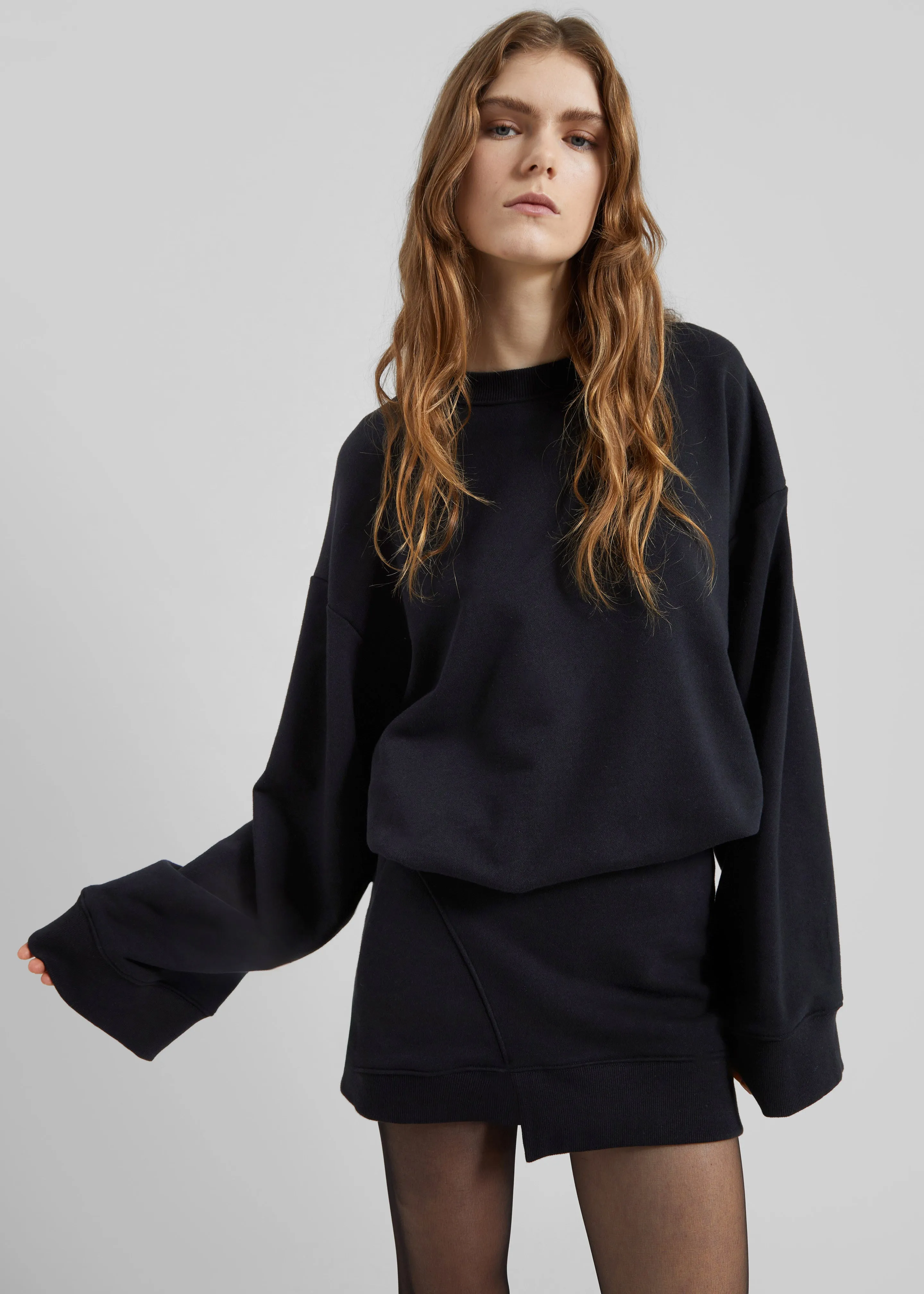 Ambleny Sweatshirt Dress - Black sold by Frankie Shop product image thumbnail 2