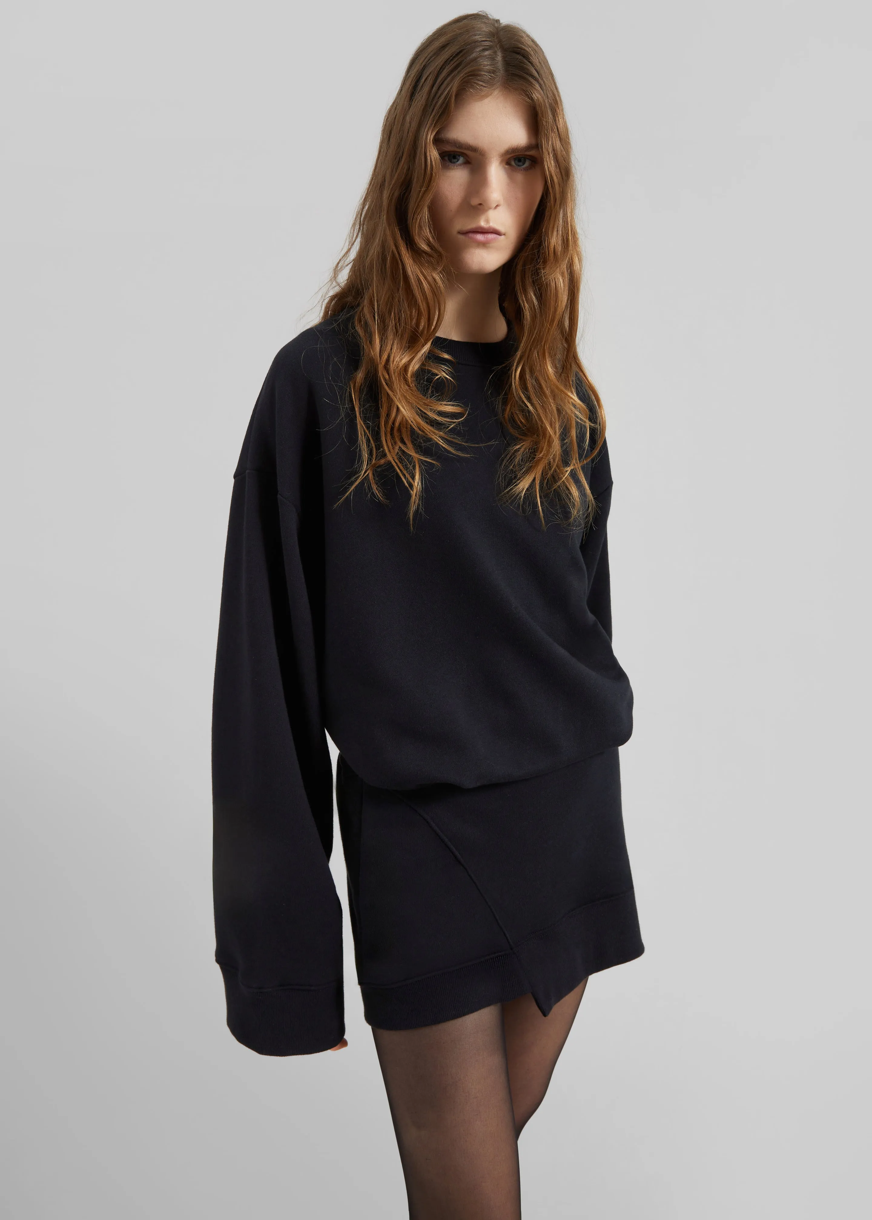Ambleny Sweatshirt Dress - Black sold by Frankie Shop