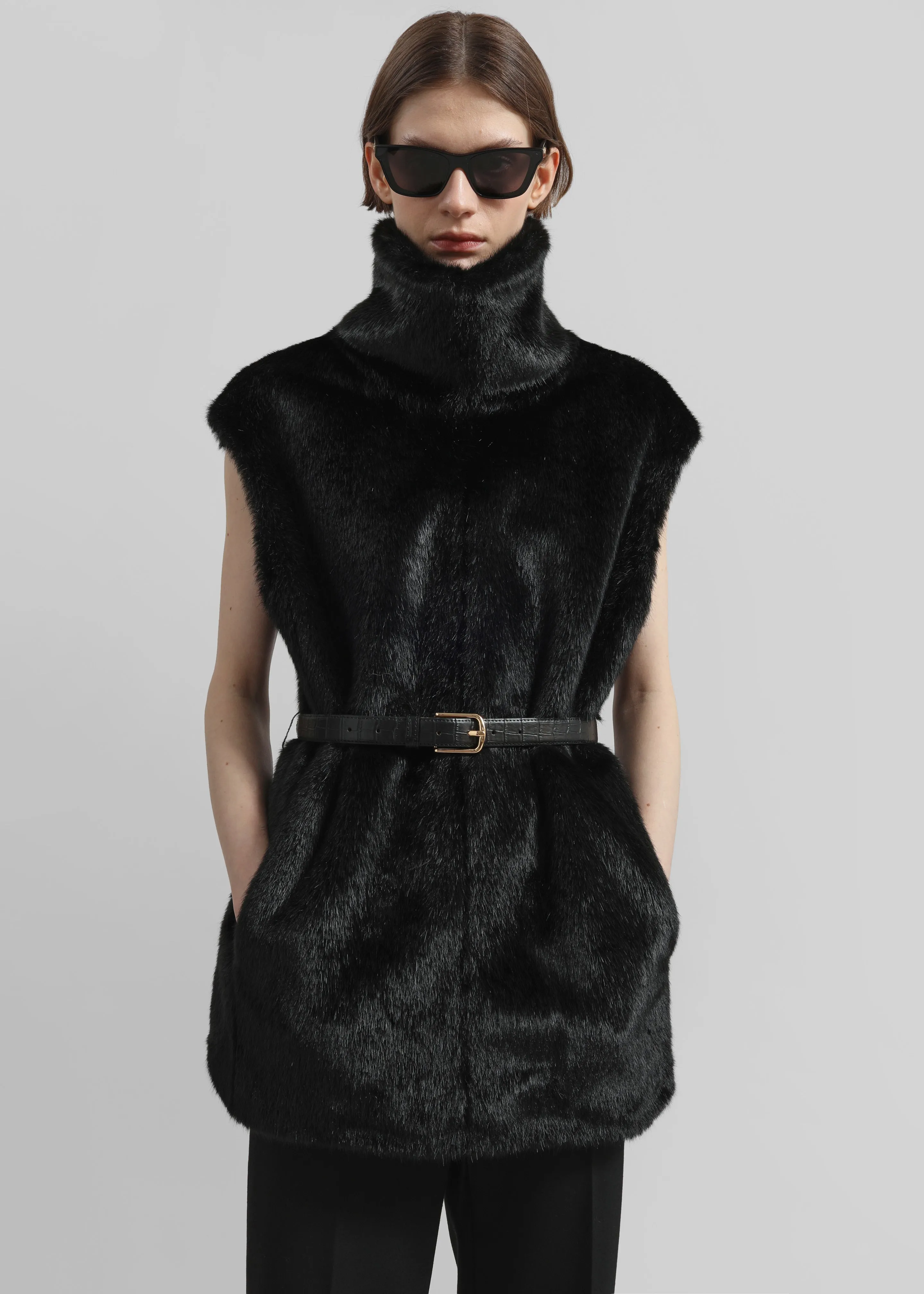 Blaire Funnel Neck Top - Black sold by Frankie Shop product image thumbnail 3