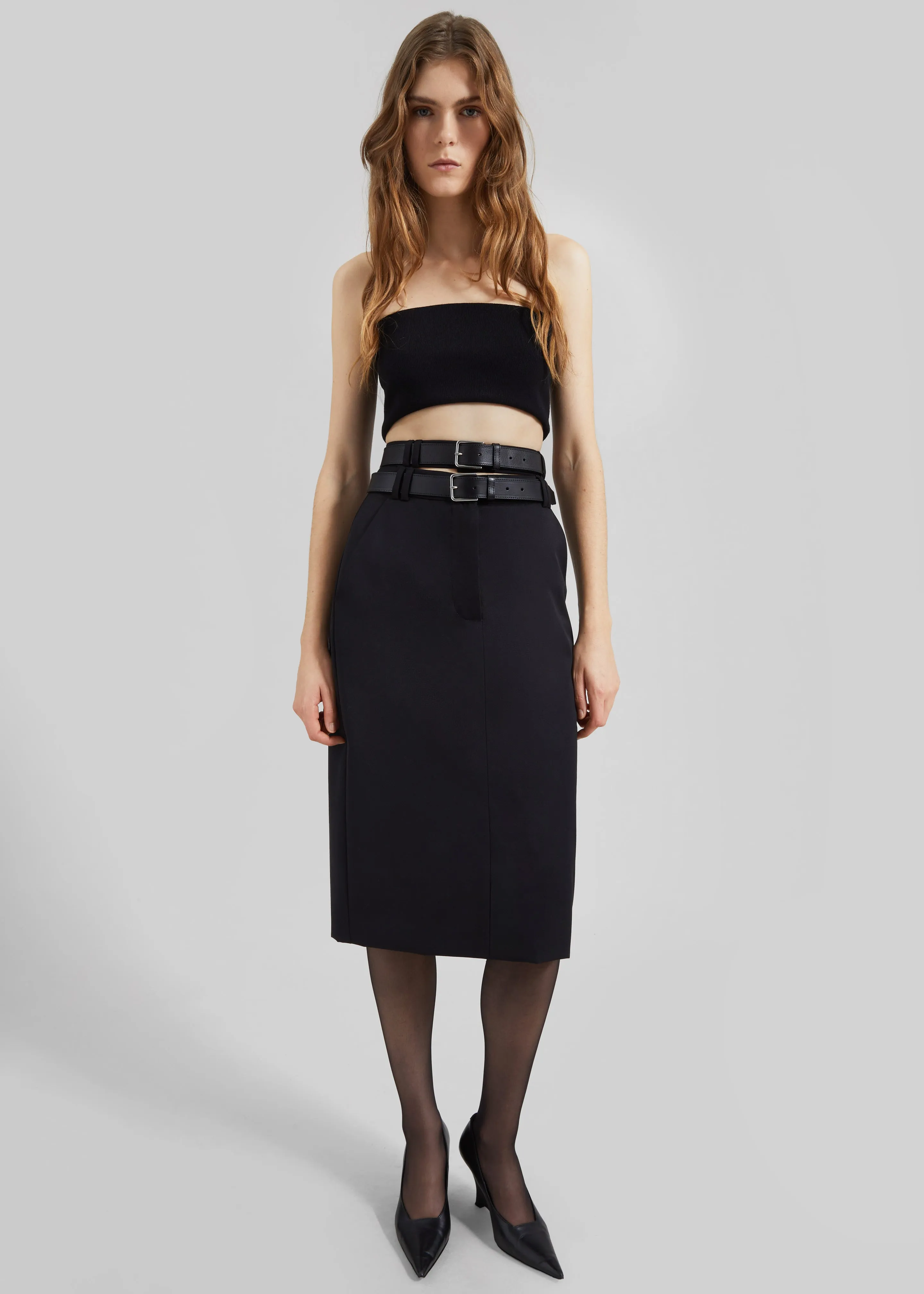 Gudu Skirt #04 - Black sold by Frankie Shop