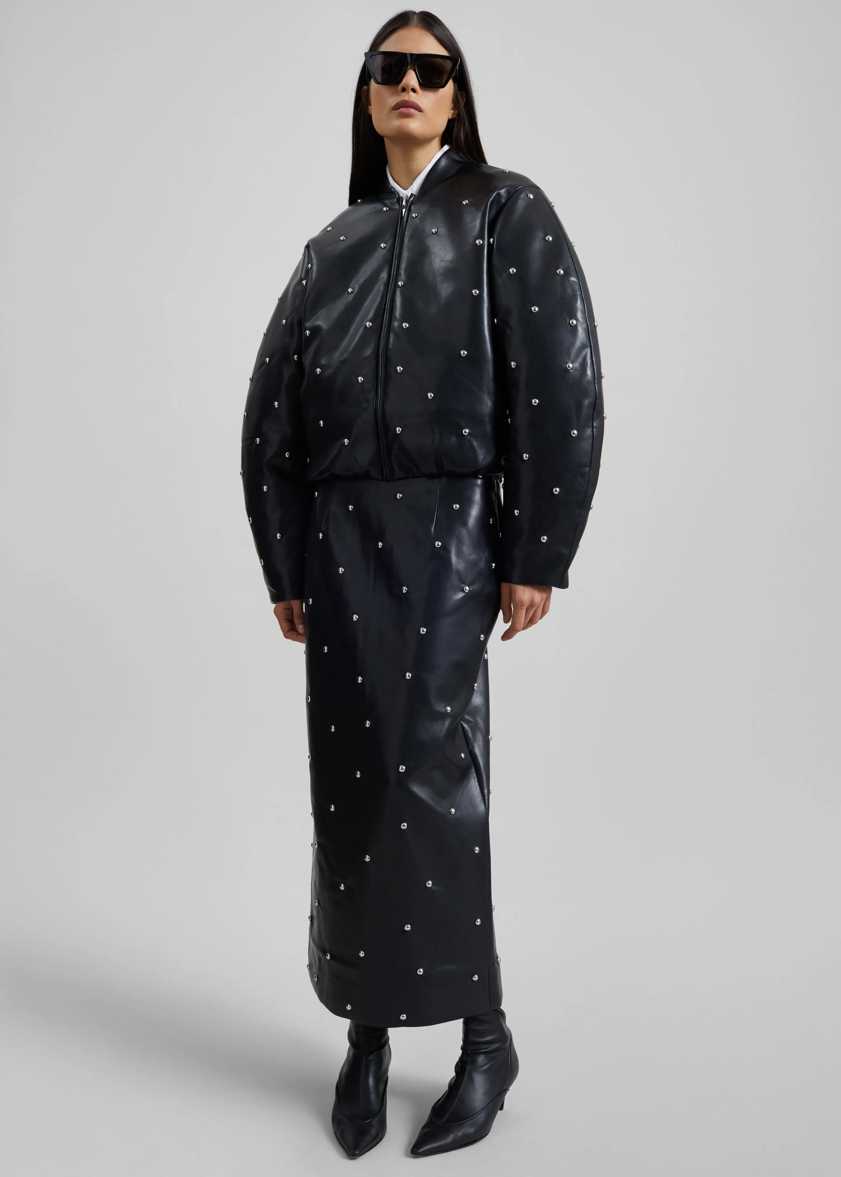 Rotate Studded Pencil Skirt - Black sold by Frankie Shop product image thumbnail 2