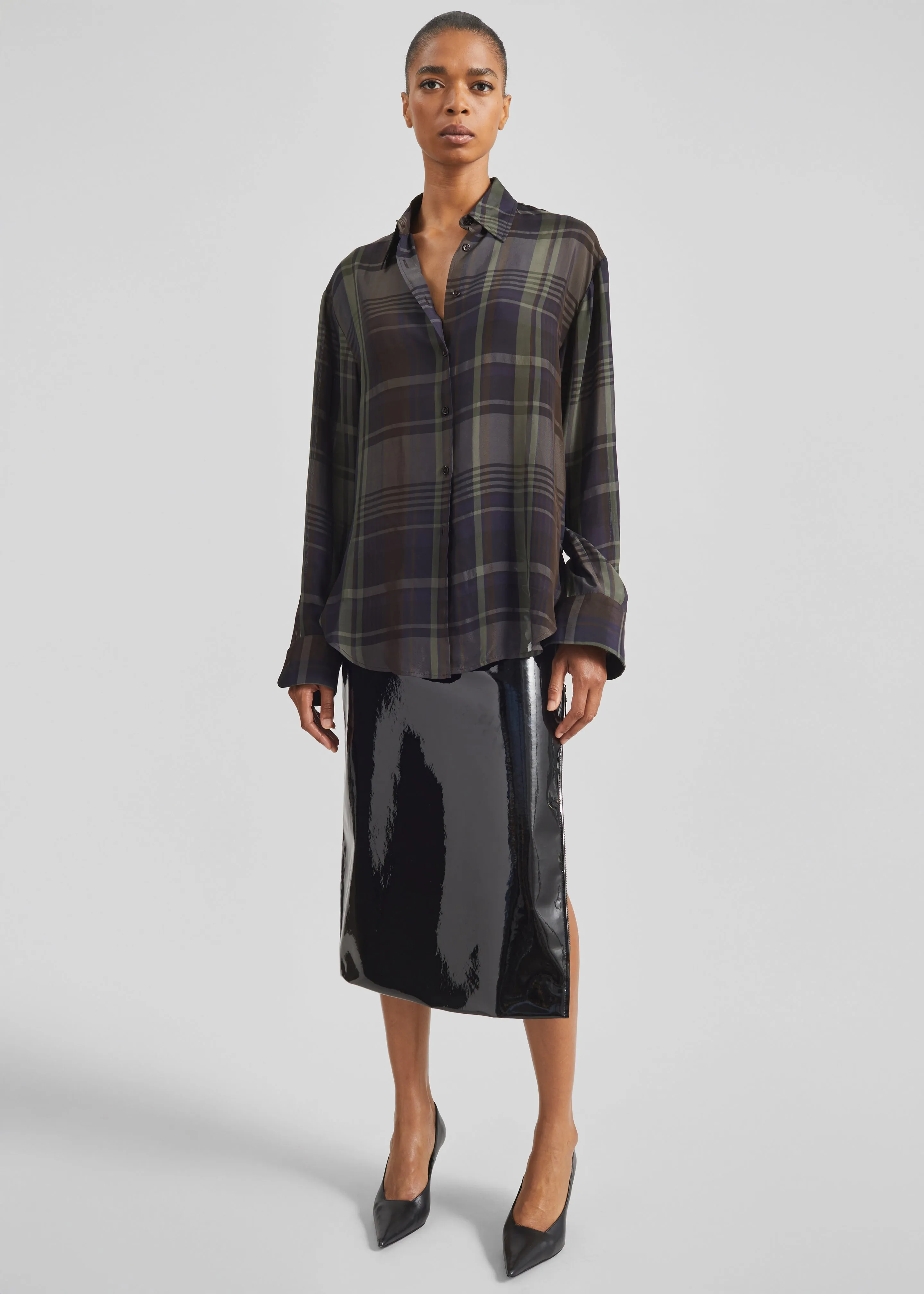 Samantha Patent Zip Skirt - Black sold by Frankie Shop product image thumbnail 5
