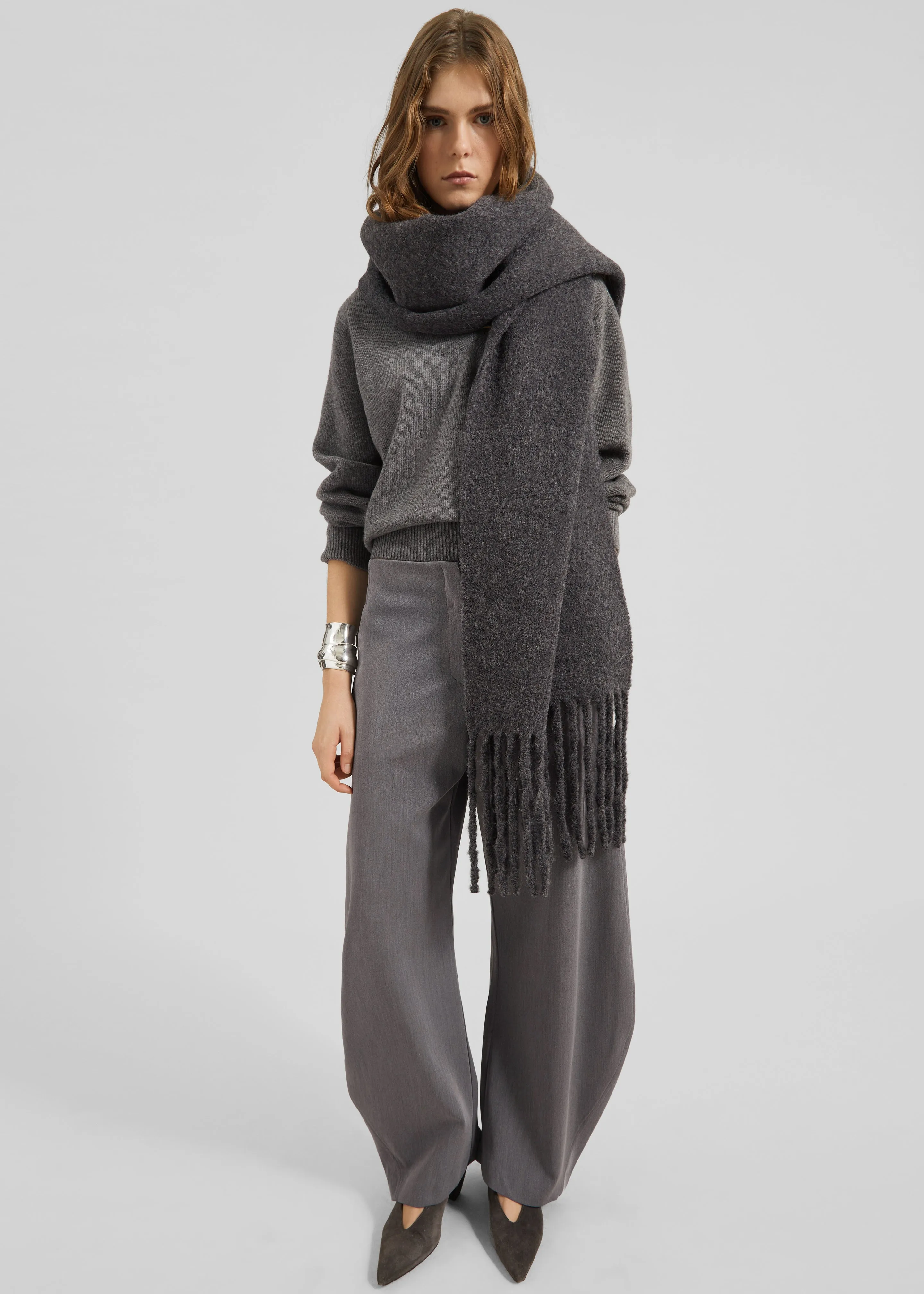 Vosges Barrel Leg Pants - Grey sold by Frankie Shop