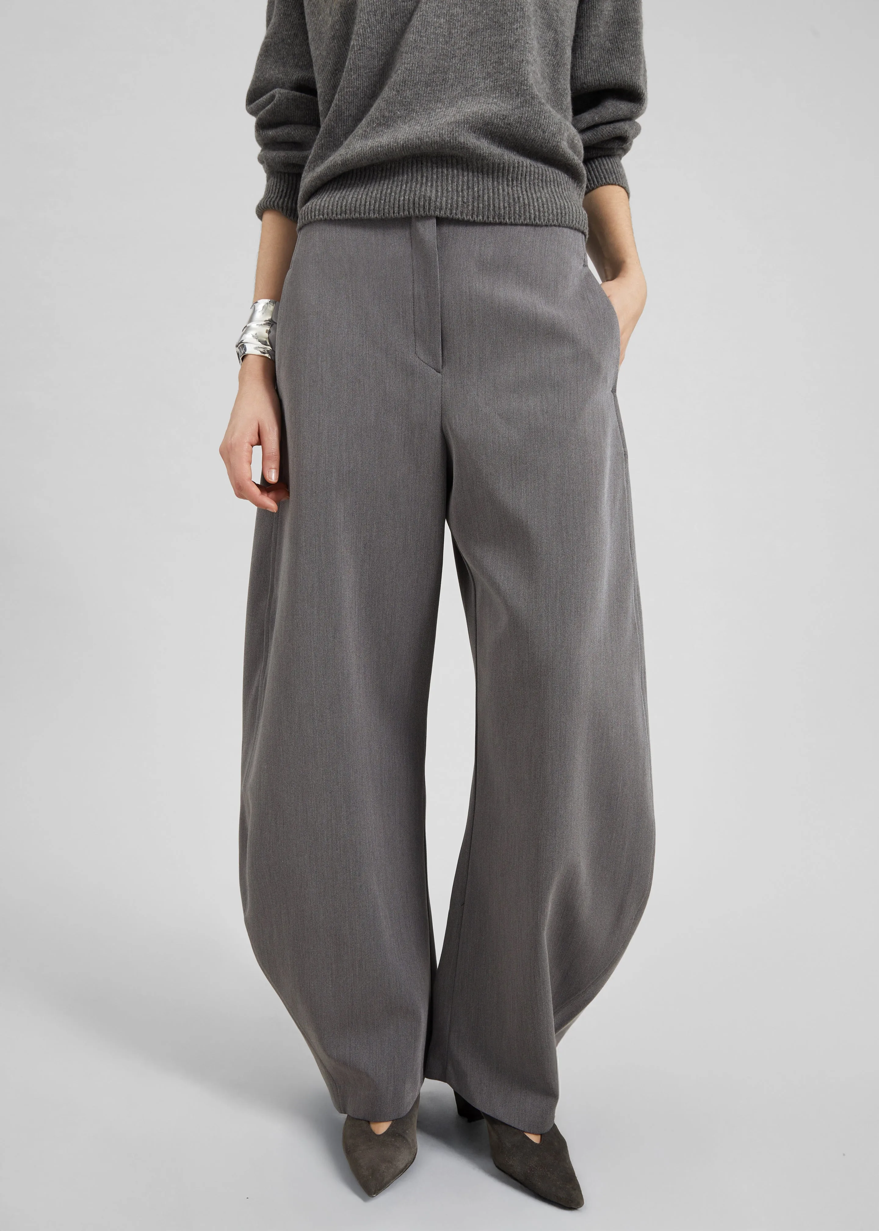 Vosges Barrel Leg Pants - Grey sold by Frankie Shop product image thumbnail 2