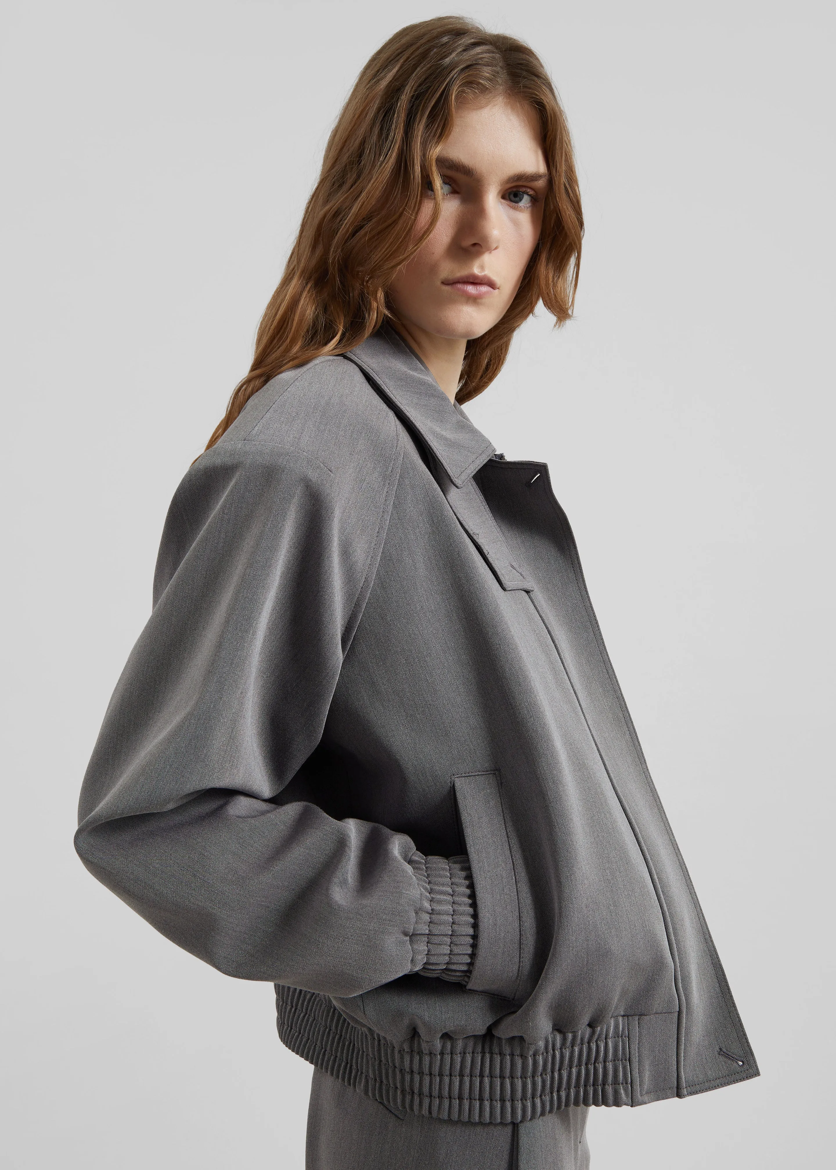 Vosges Padded Blouson Jacket - Grey sold by Frankie Shop product image thumbnail 4