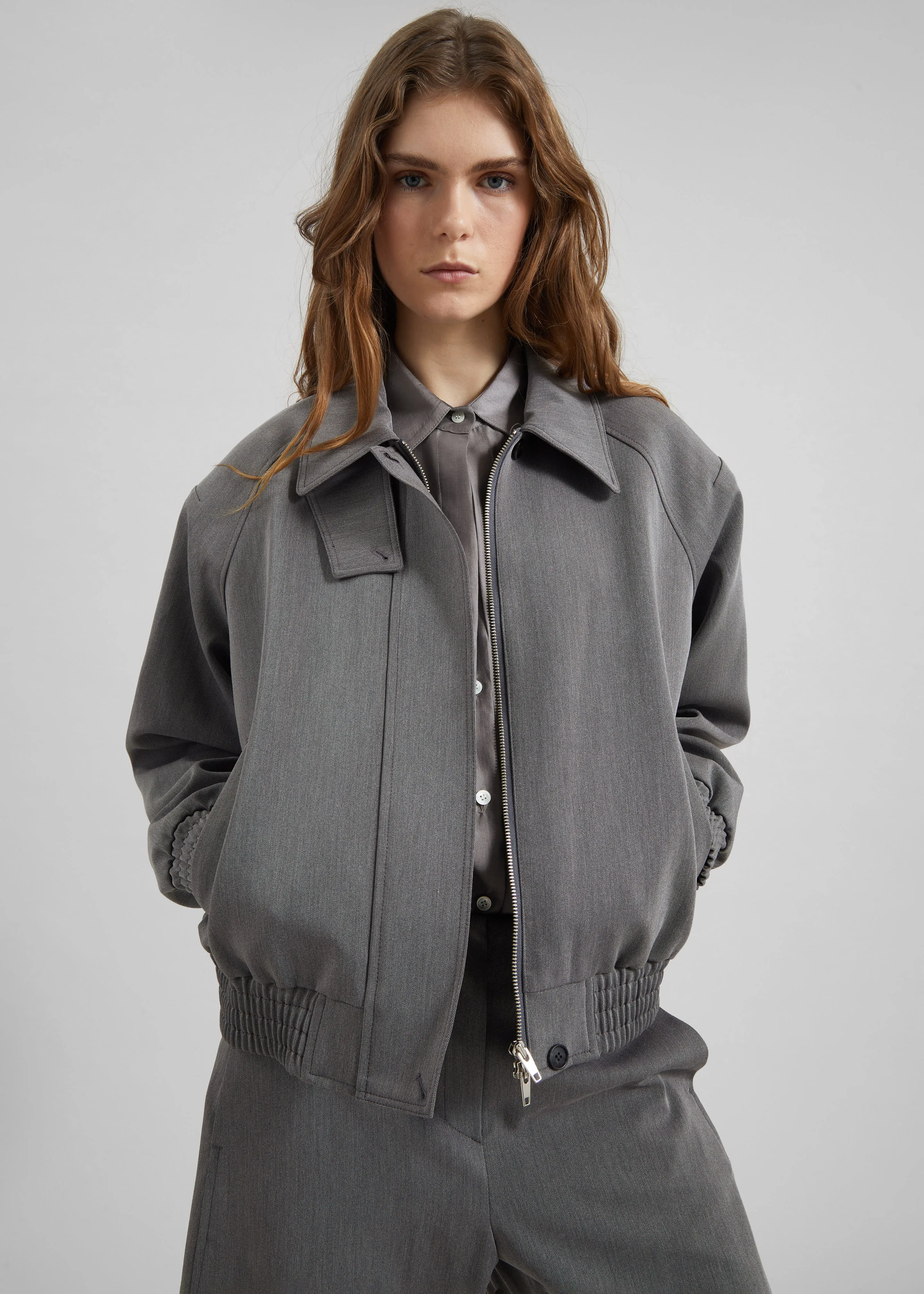 Vosges Padded Blouson Jacket - Grey sold by Frankie Shop product image thumbnail 5