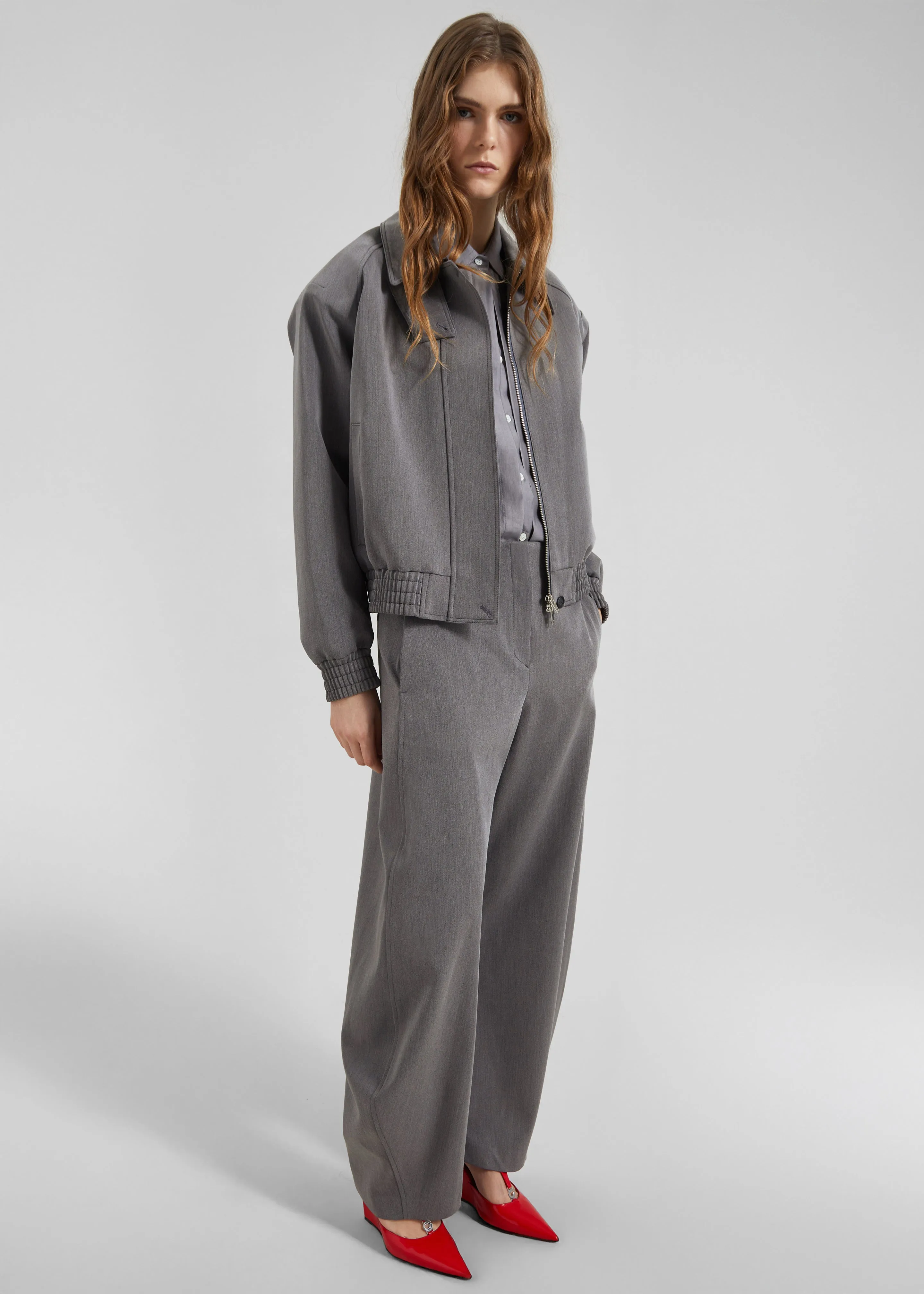 Vosges Padded Blouson Jacket - Grey sold by Frankie Shop product image thumbnail 3