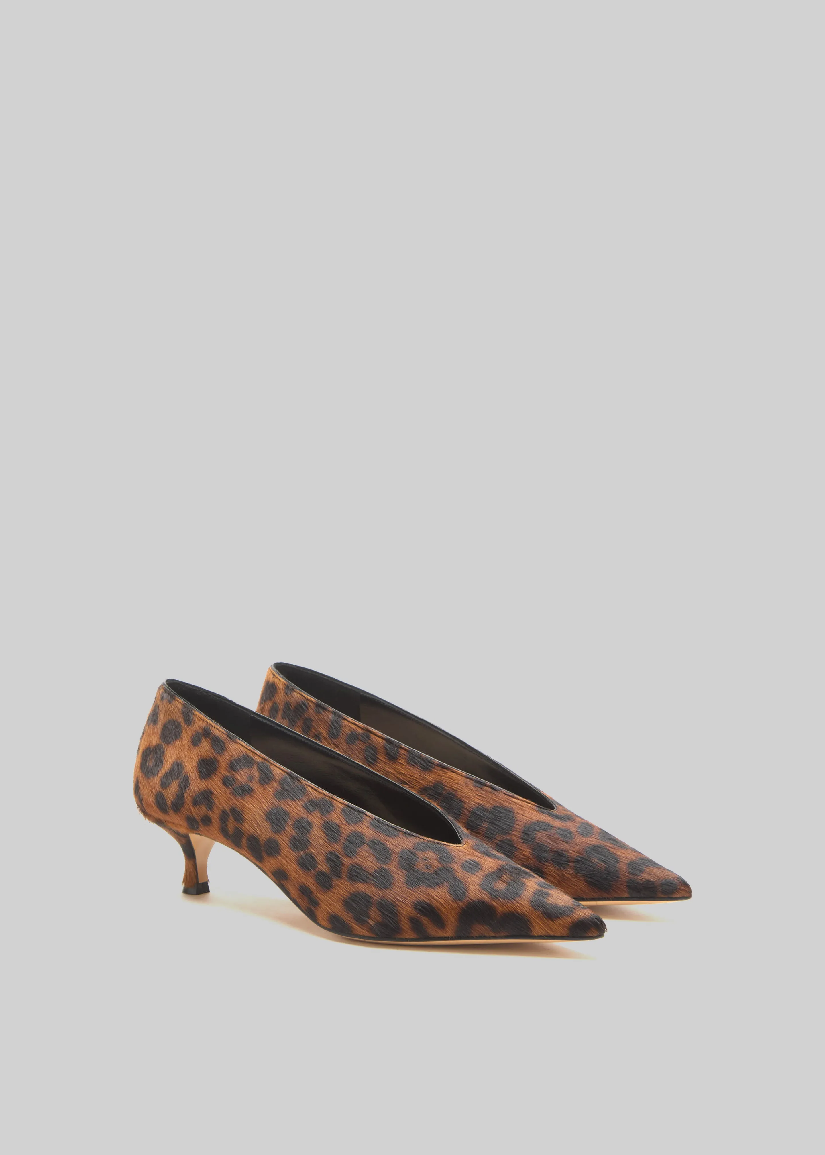 Le Monde Beryl Babouche Kitten Heels - Leopard sold by Frankie Shop product image thumbnail 2