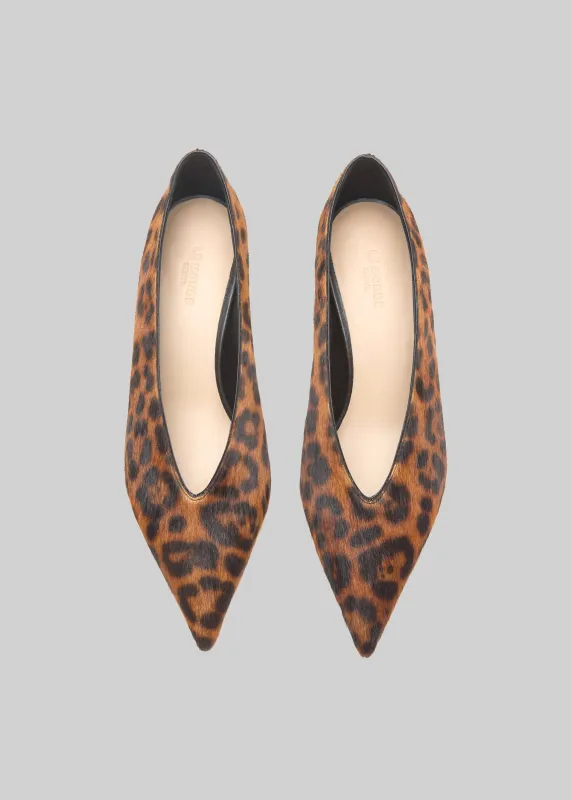 Le Monde Beryl Babouche Kitten Heels - Leopard sold by Frankie Shop