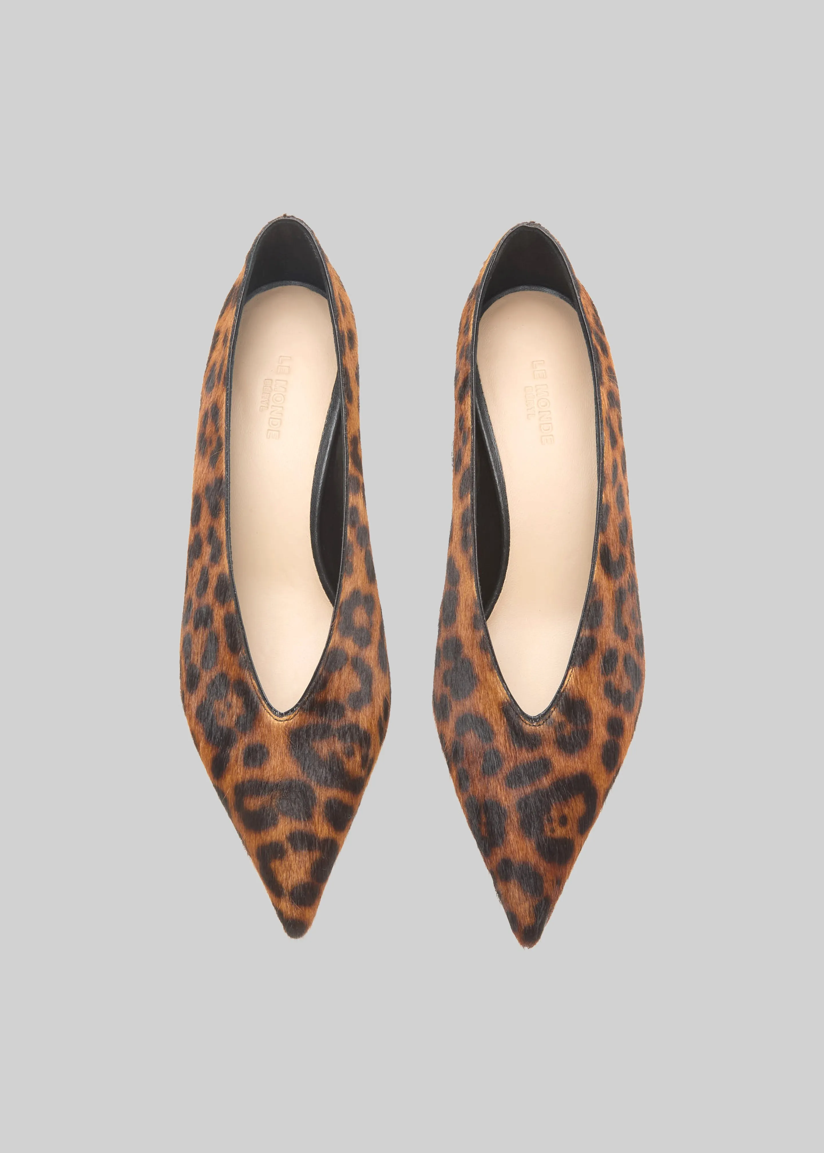 Le Monde Beryl Babouche Kitten Heels - Leopard sold by Frankie Shop