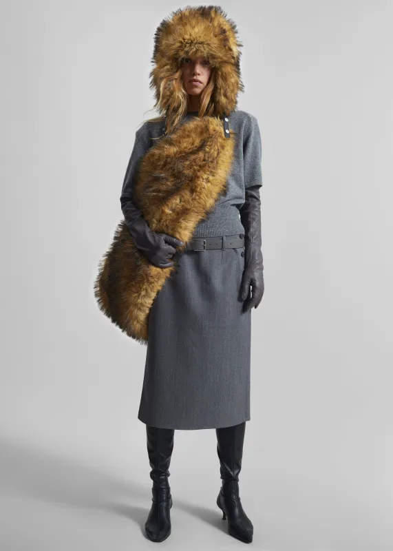 Pieces Uniques The Trapper Hat - Beige sold by Frankie Shop