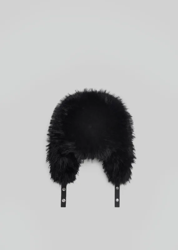 Pieces Uniques The Trapper Hat - Black sold by Frankie Shop