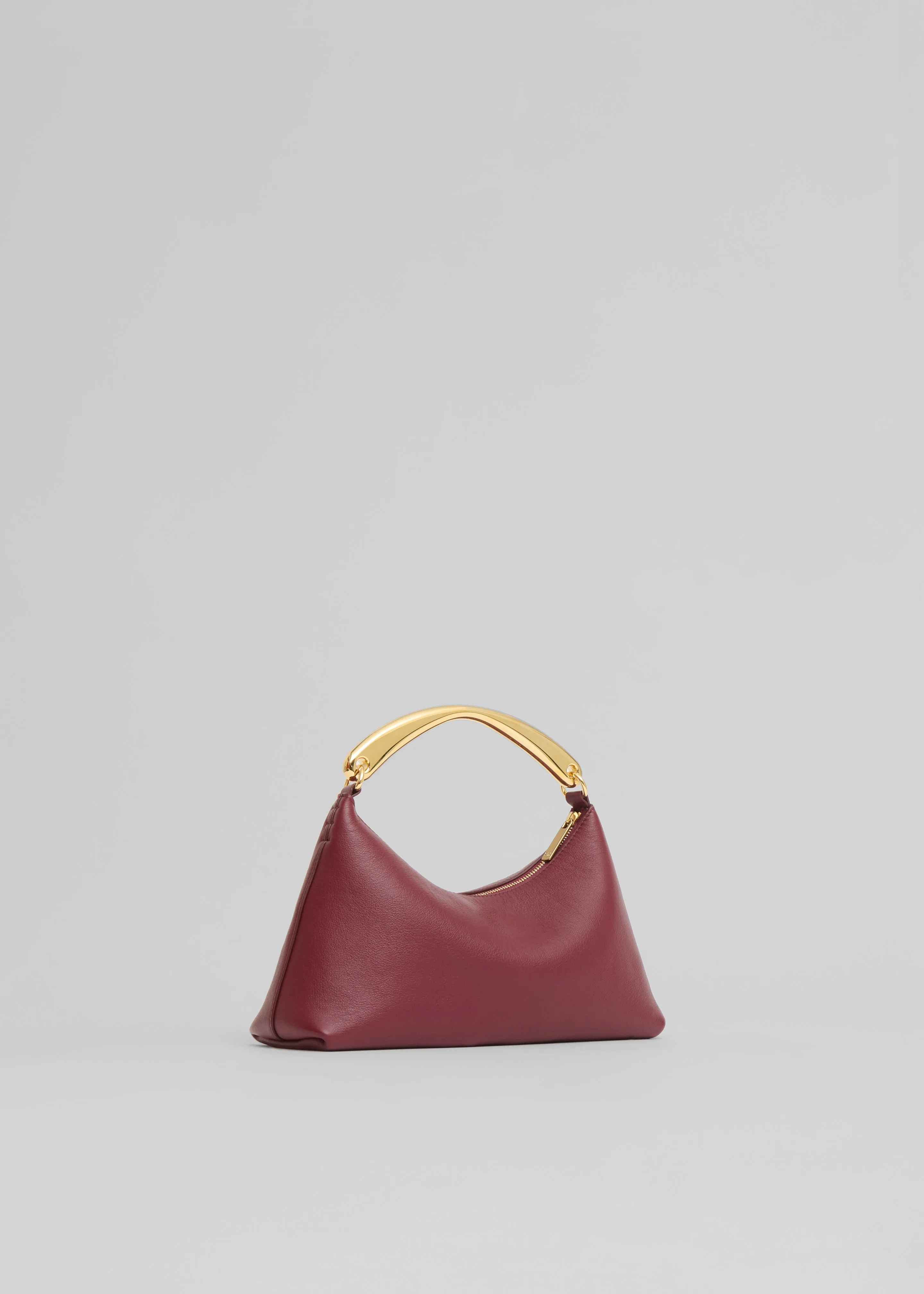 Mansur Gavriel Metal Handle Rhea Bag - Oxblood sold by Frankie Shop product image thumbnail 4