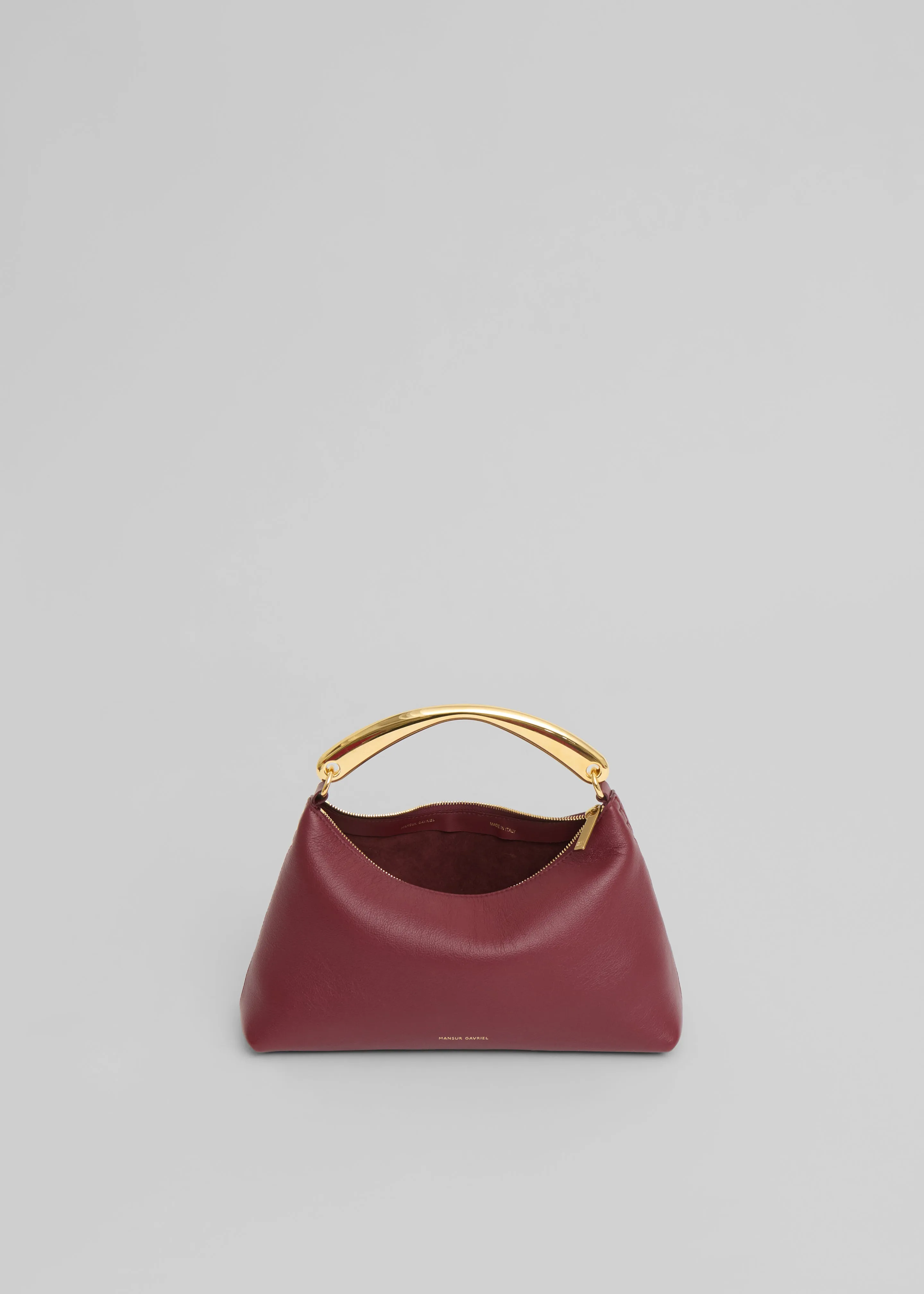 Mansur Gavriel Metal Handle Rhea Bag - Oxblood sold by Frankie Shop product image thumbnail 3