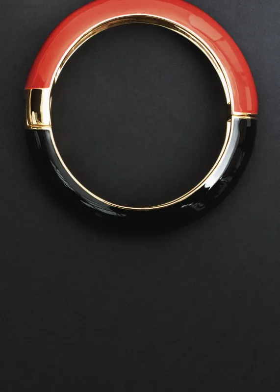 Bevza Two-Color Bracelet - Red/Black sold by Frankie Shop