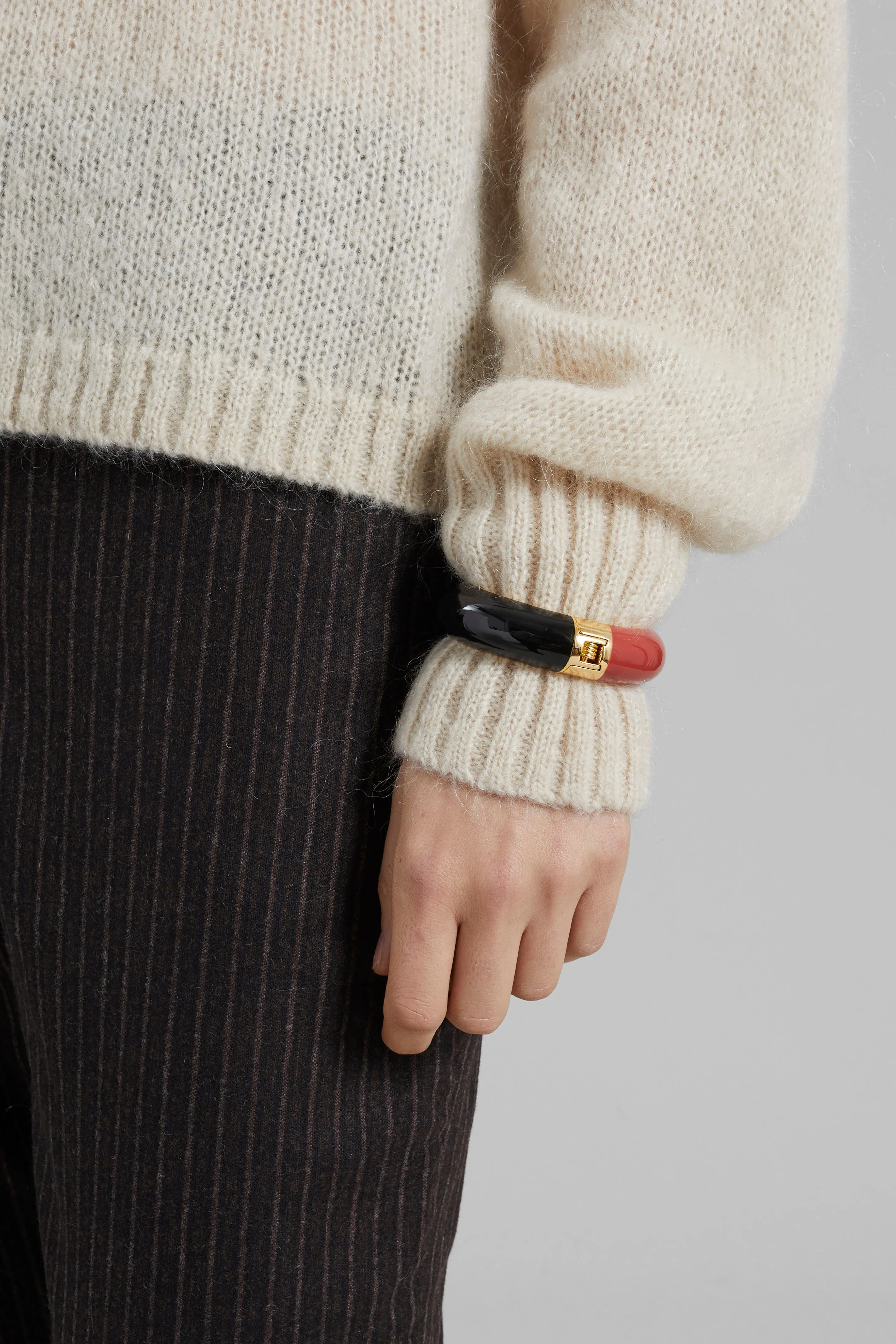 Bevza Two-Color Bracelet - Red/Black sold by Frankie Shop product image thumbnail 4