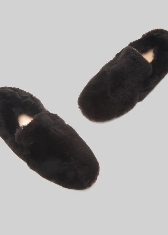 Le Monde Beryl Orlando Mocassin Shearling - Chocolate sold by Frankie Shop