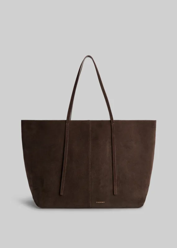By Malene Birger Abilla Suede Tote Bag - Coffee Brown sold by Frankie Shop