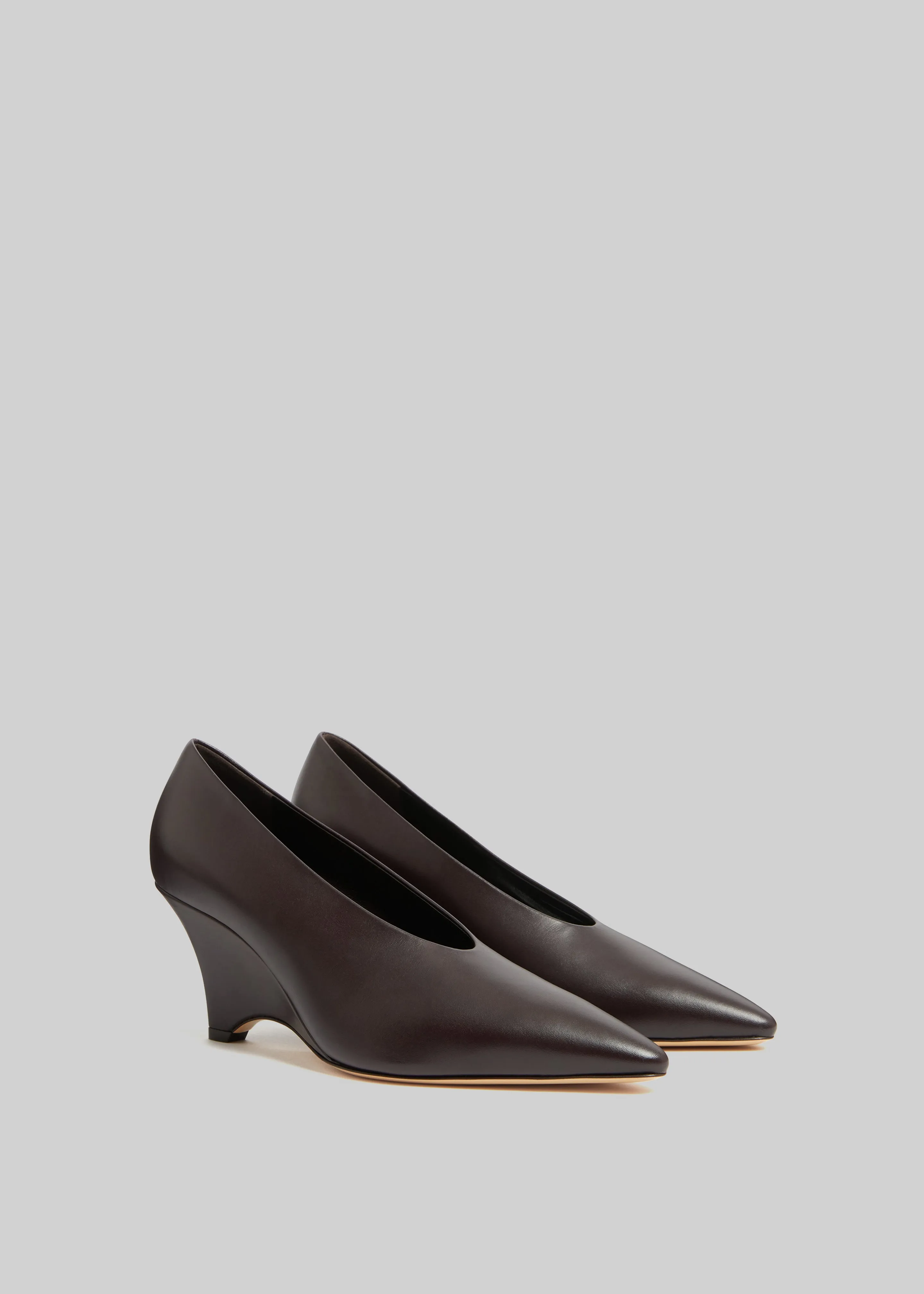 Le Monde Beryl Victoria Decolette Wedges - Plum sold by Frankie Shop