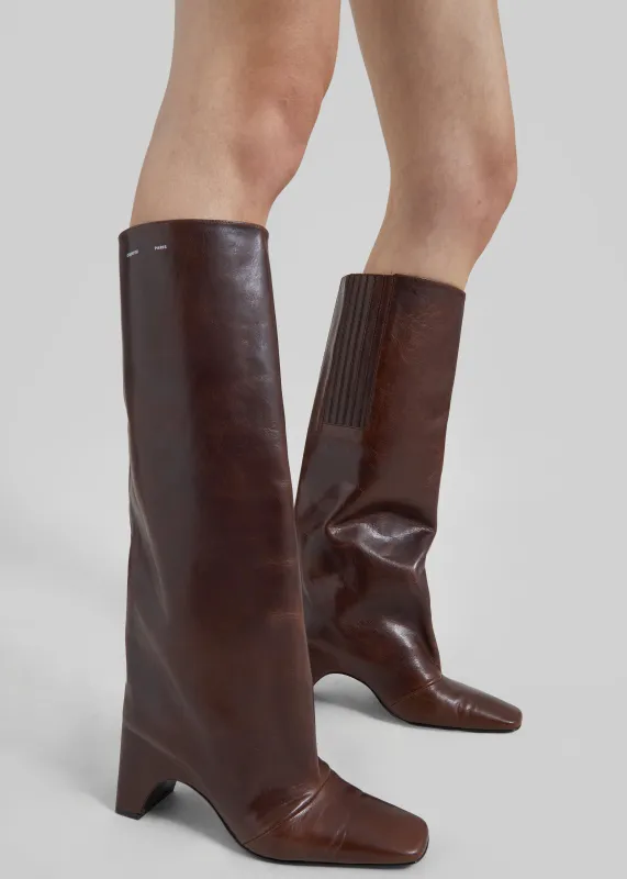 Coperni Bridge Boots - Dark Brown made by Coperni Paris