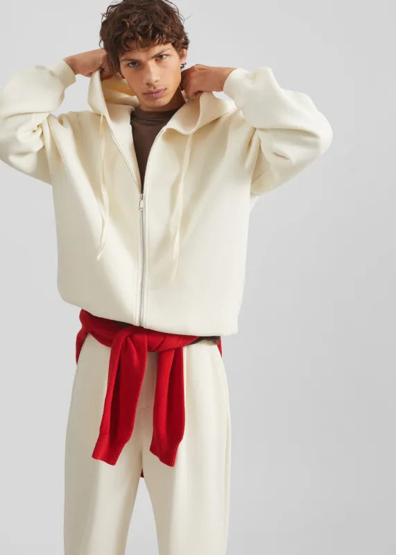Kallmyr Zip-Up Hoodie - Ivory sold by Frankie Shop