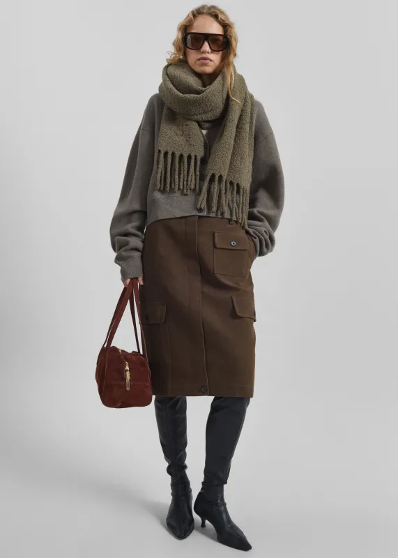 Mayenne Cargo Skirt - Brown sold by Frankie Shop