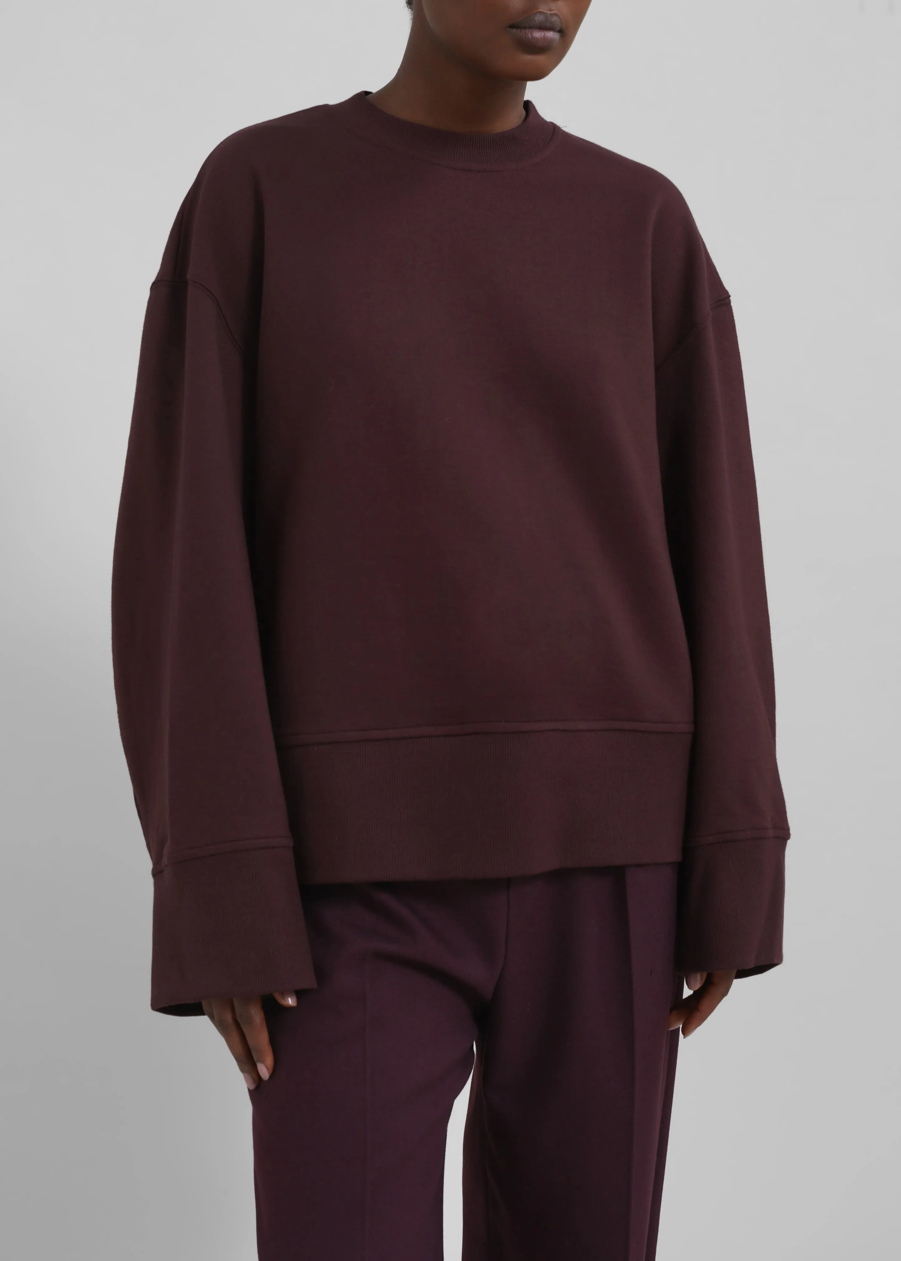 Clea Sweatshirt - Burgundy sold by Frankie Shop product image thumbnail 3