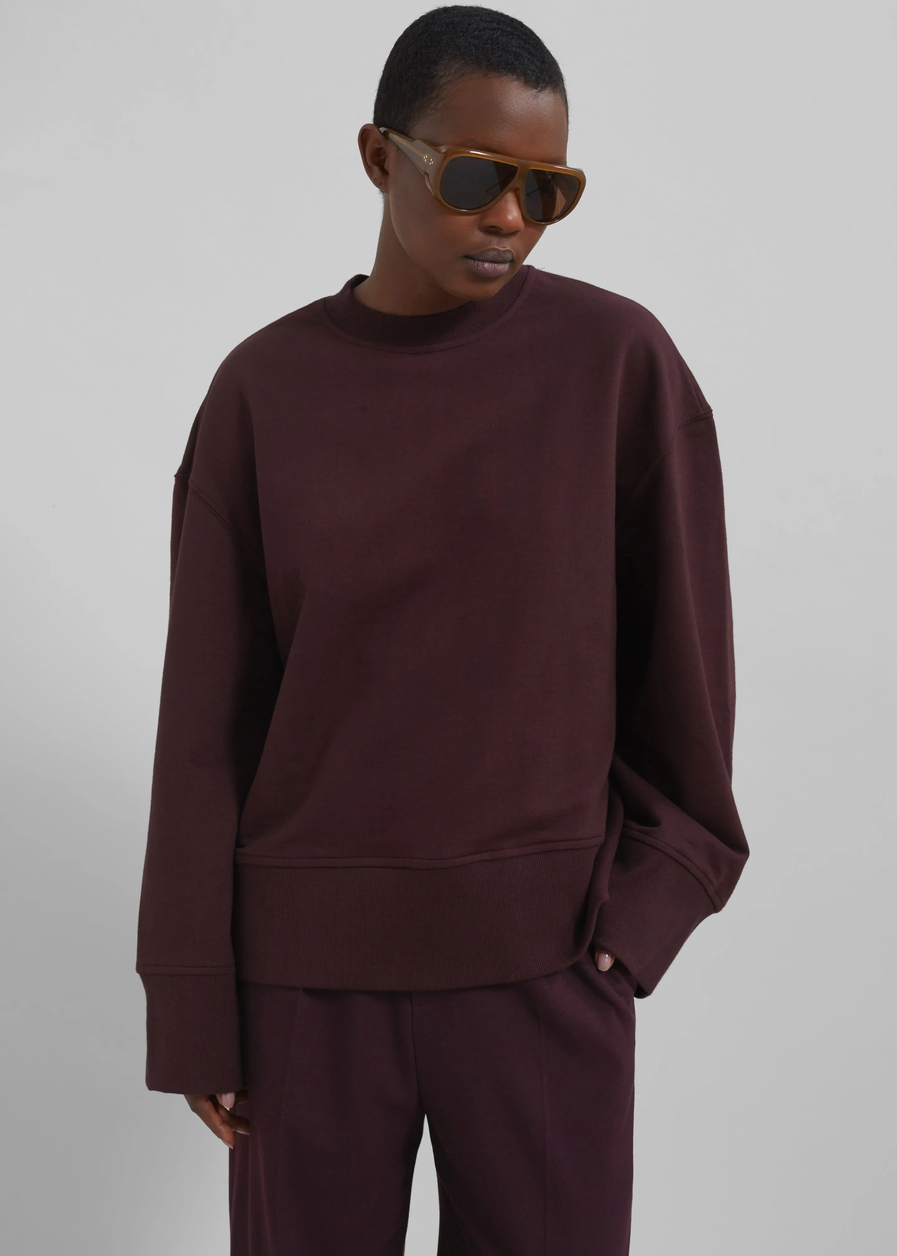 Clea Sweatshirt - Burgundy sold by Frankie Shop product image thumbnail 5