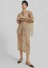 Peri Sheer Midi Skirt - Desert Sand sold by Frankie Shop