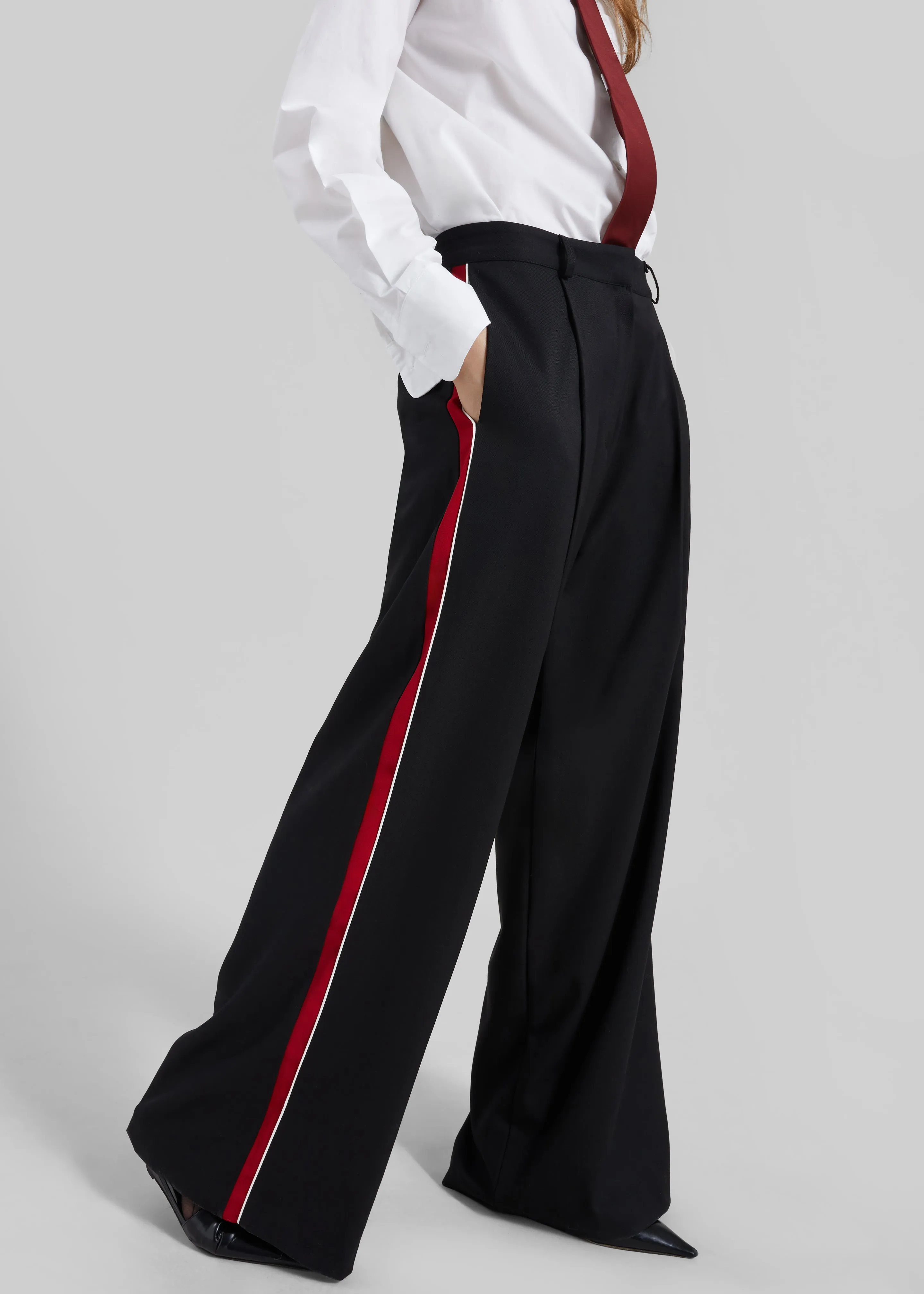 Nairn Contrast Stripe Pants - Black sold by Frankie Shop product image thumbnail 4