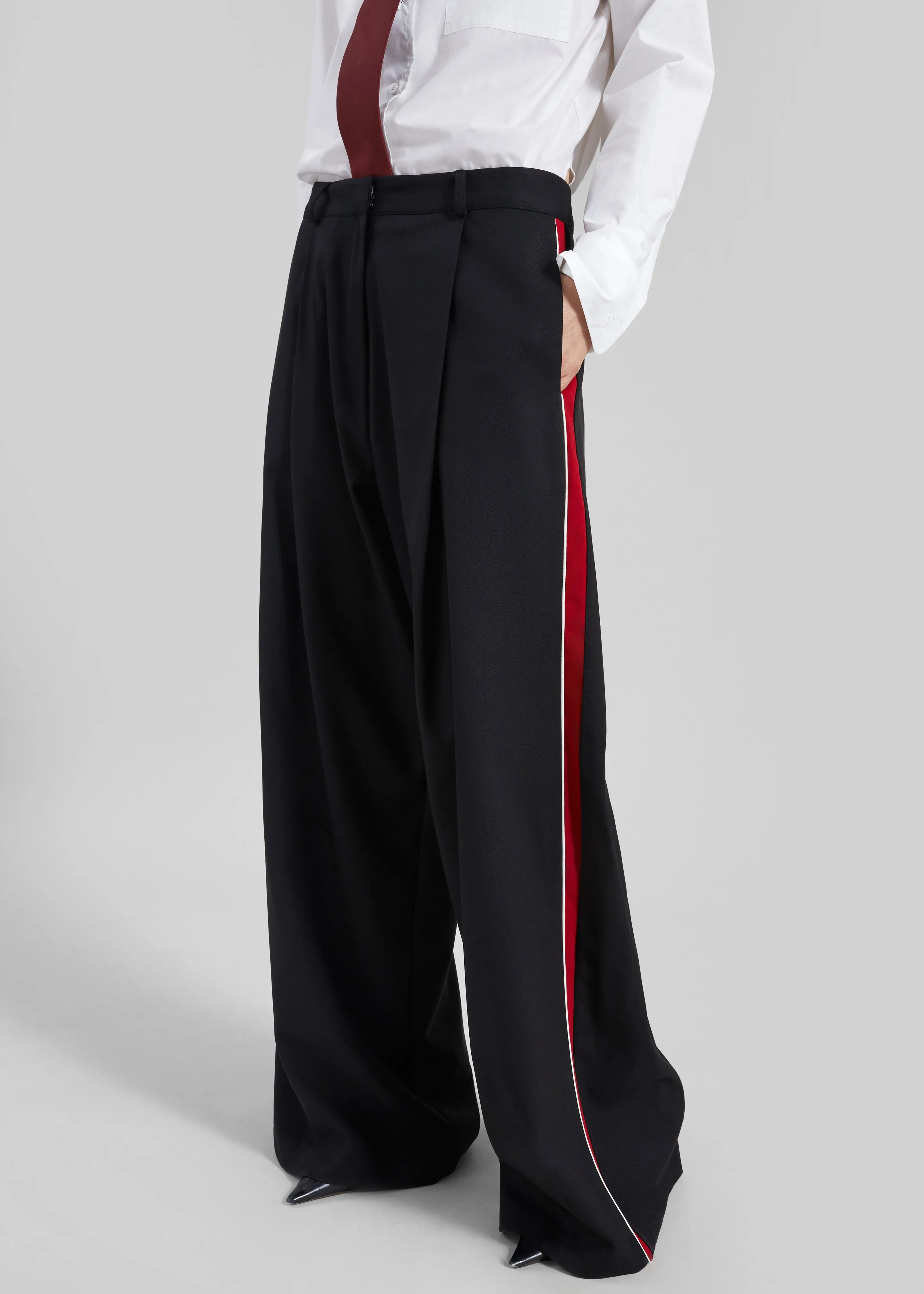 Nairn Contrast Stripe Pants - Black sold by Frankie Shop product image thumbnail 2