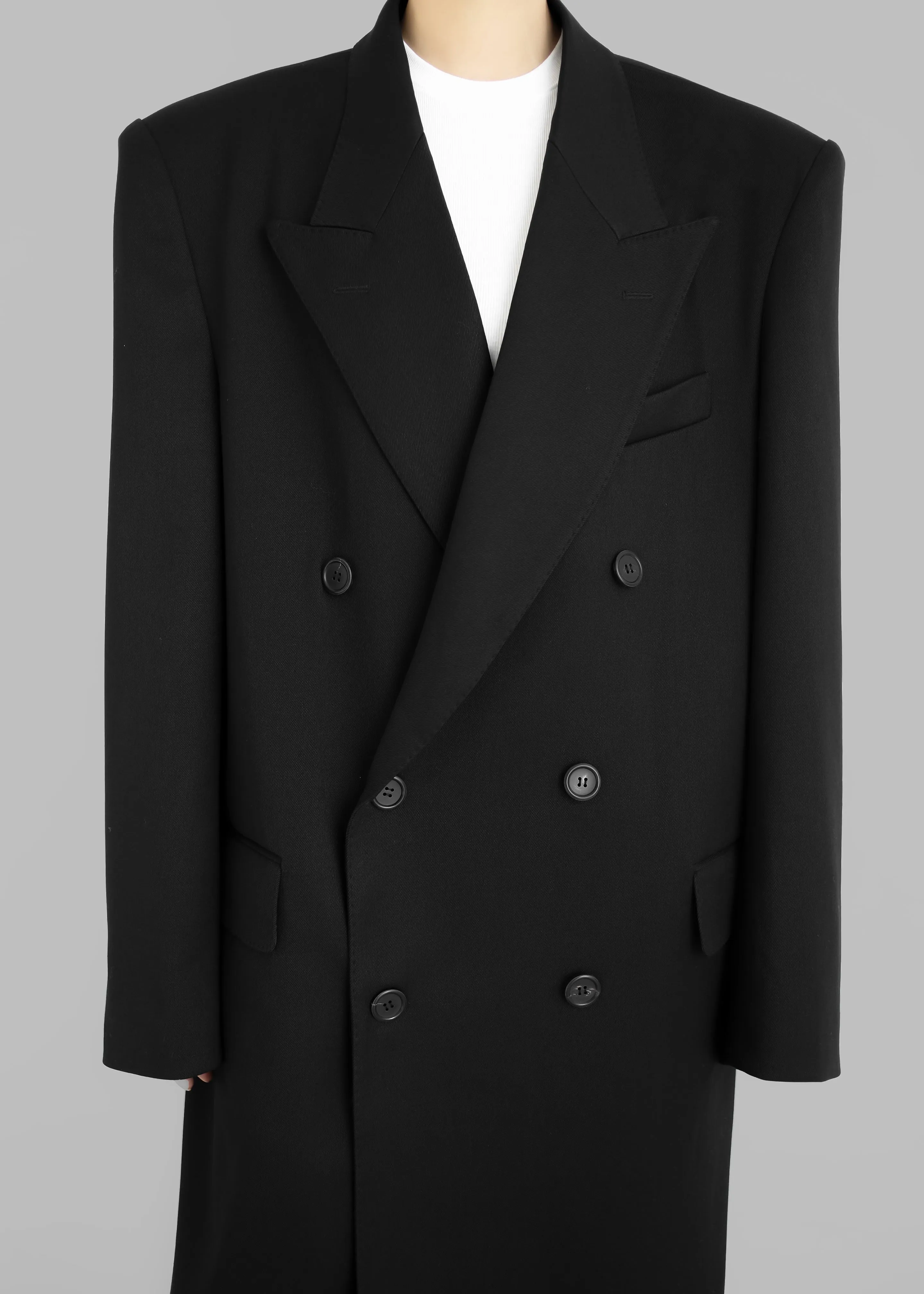 London Double Breasted Coat - Black sold by Frankie Shop product image thumbnail 4